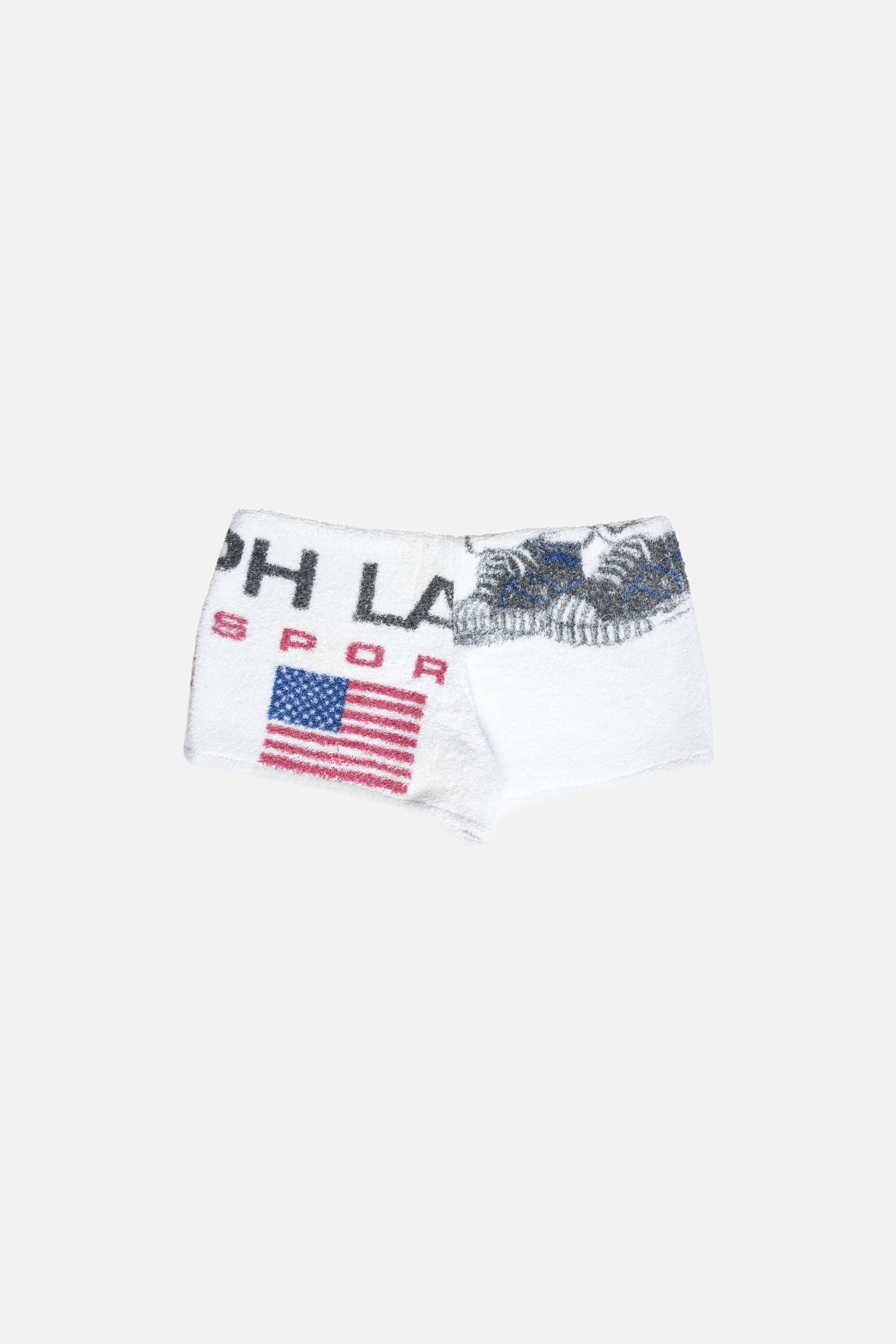 Towel Upcycled Mini Shorts — Polo Basketball