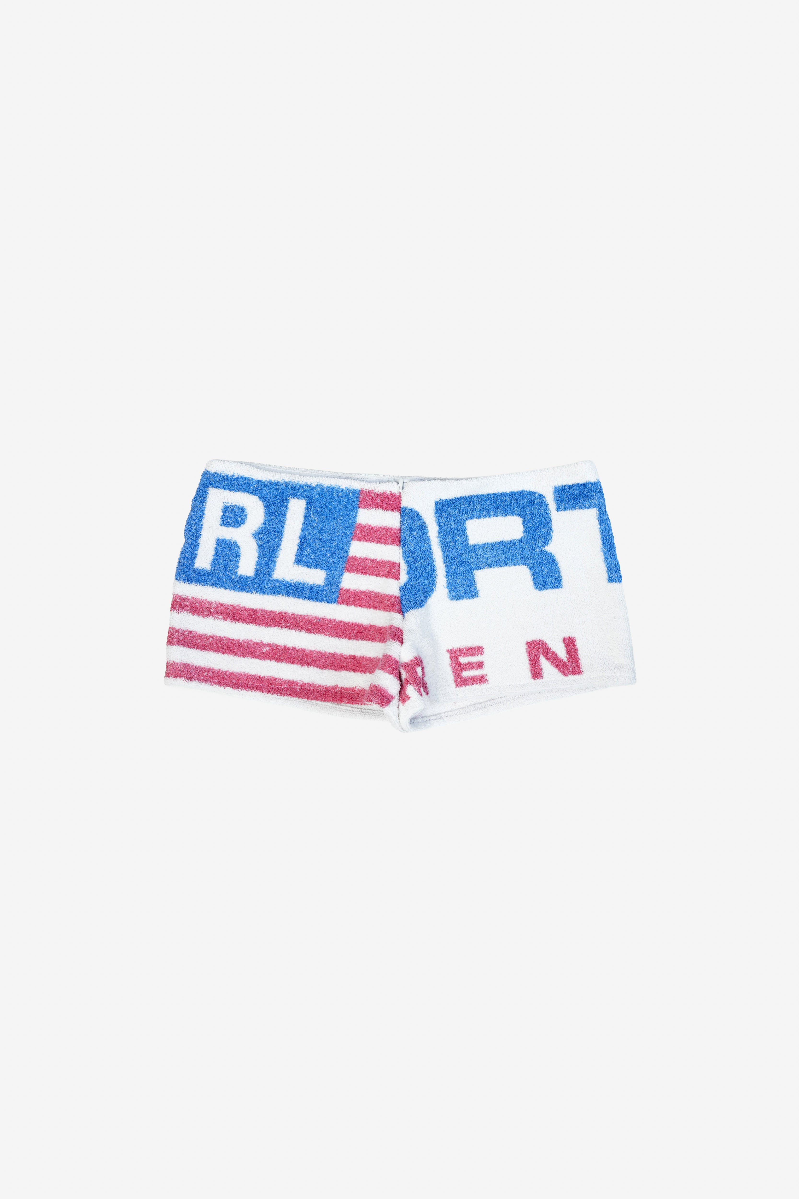 Towel Upcycled Mini Shorts — RL Sport