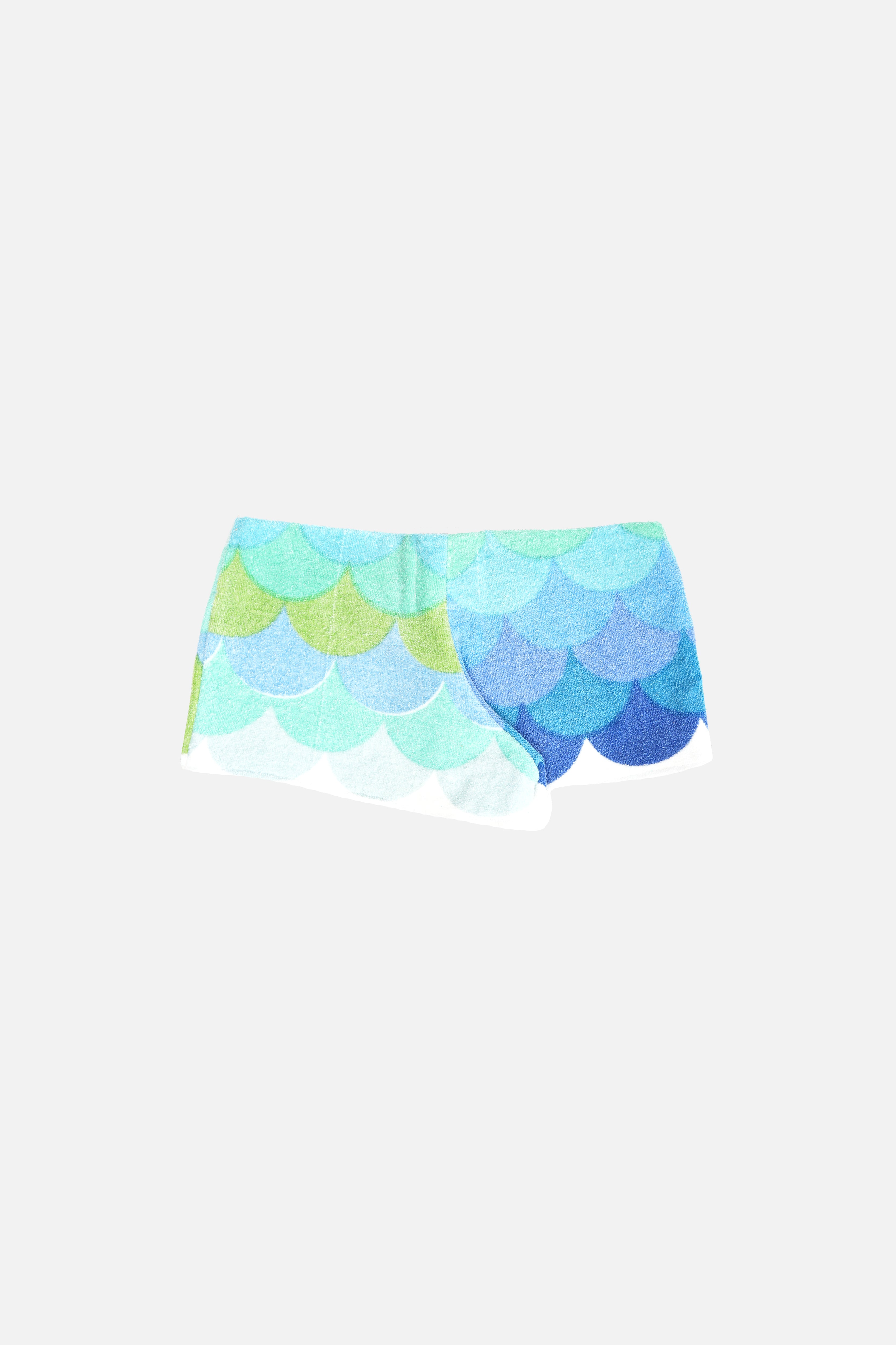 Towel Upcycled Mini Shorts — Scales