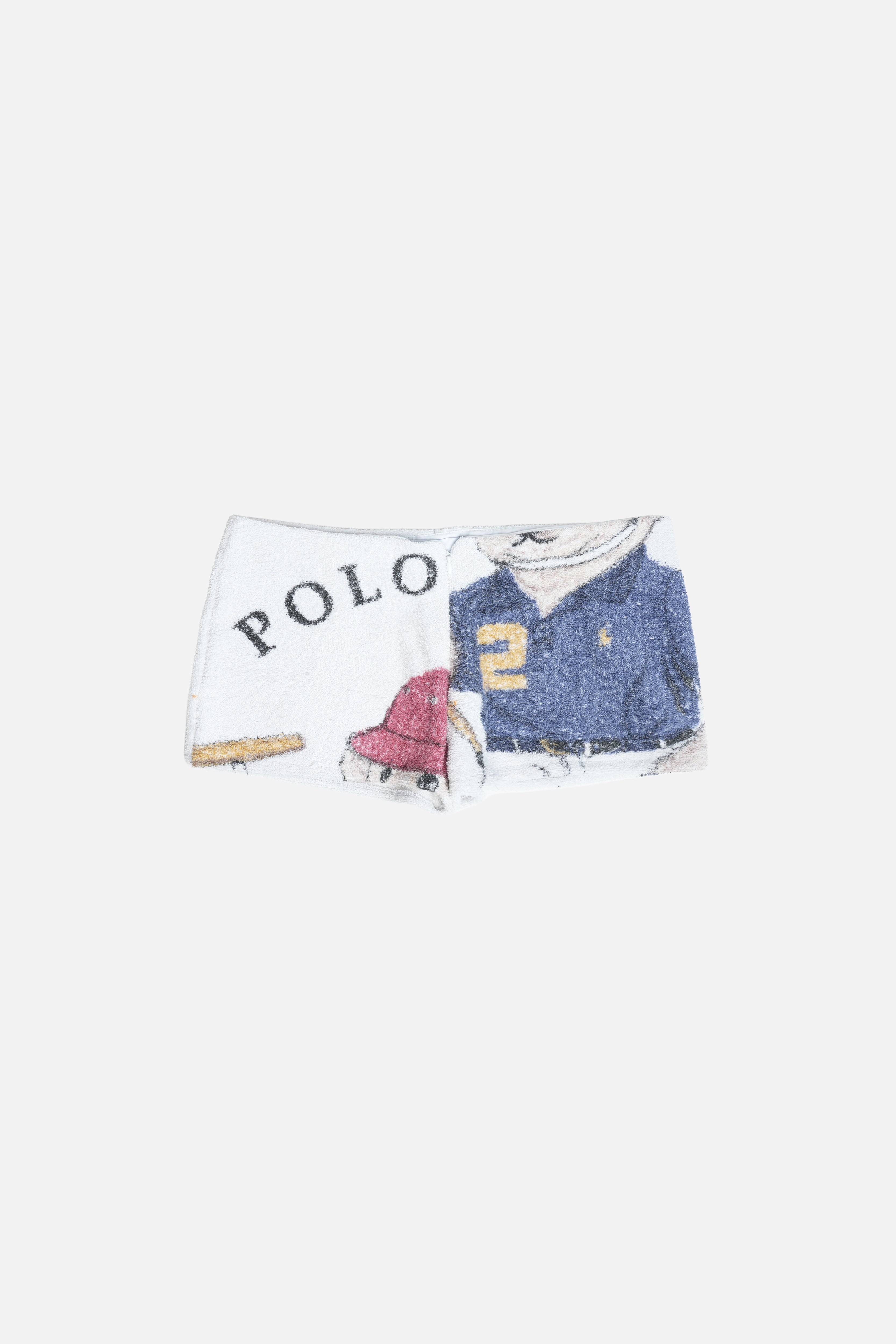 Towel Upcycled Mini Shorts — Polo Bear Polo