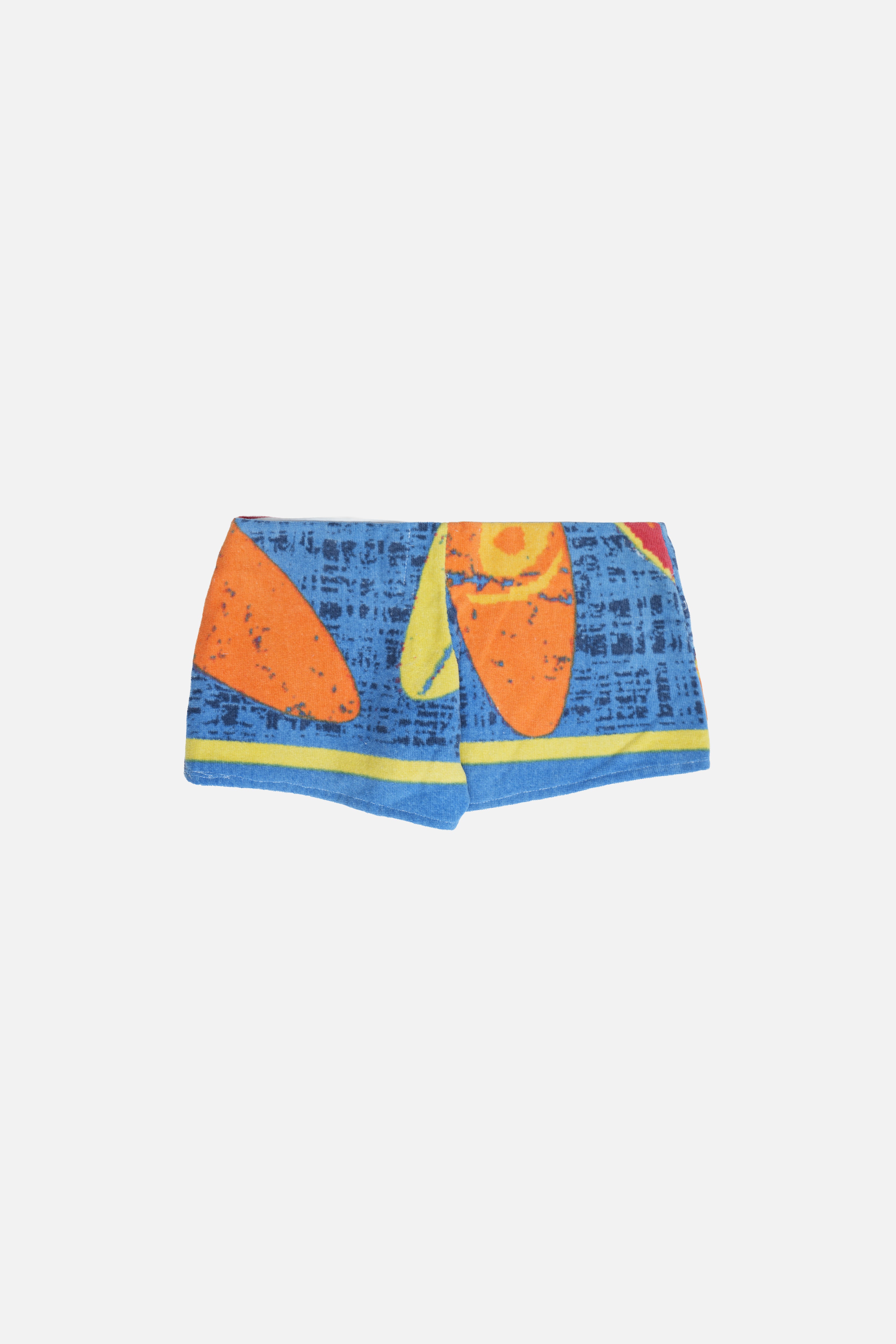 Towel Upcycled Mini Shorts — Surf