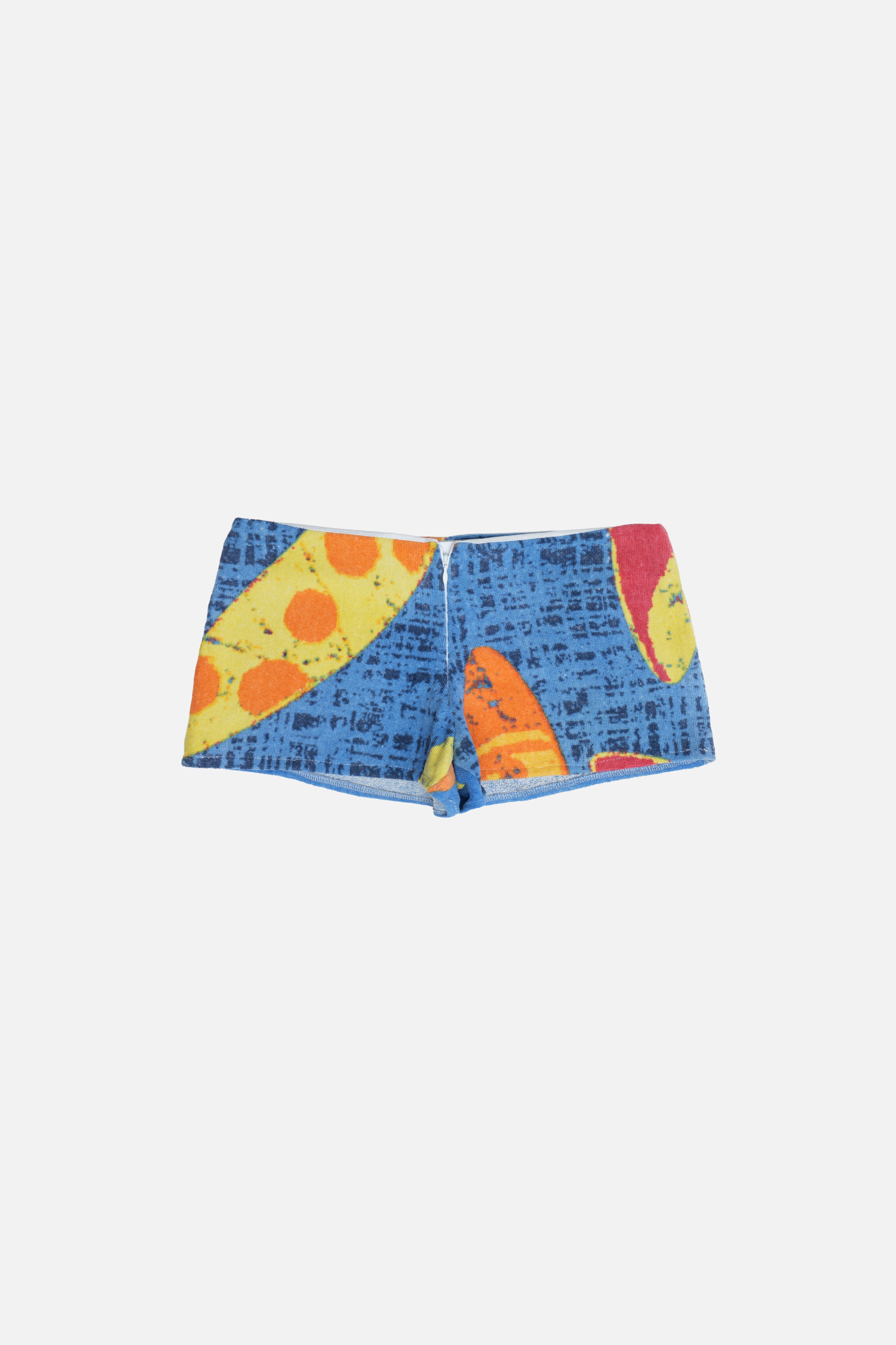 Towel Upcycled Mini Shorts — Surf