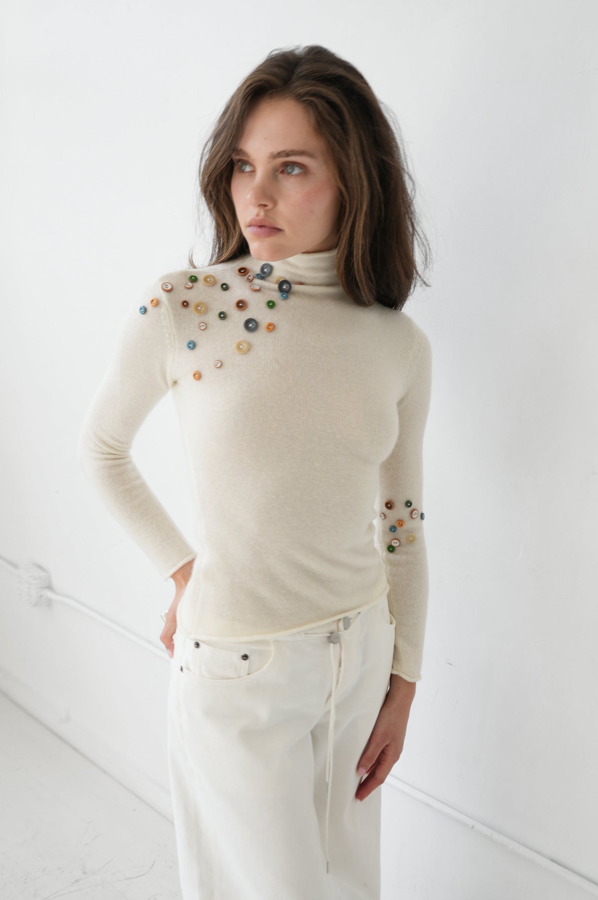 Vivienne Button Knit