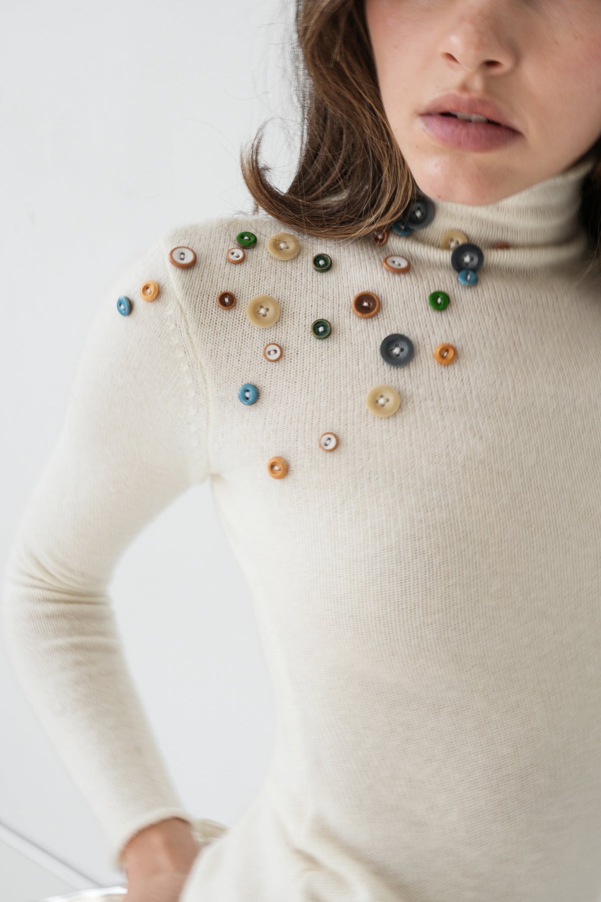 Vivienne Button Knit