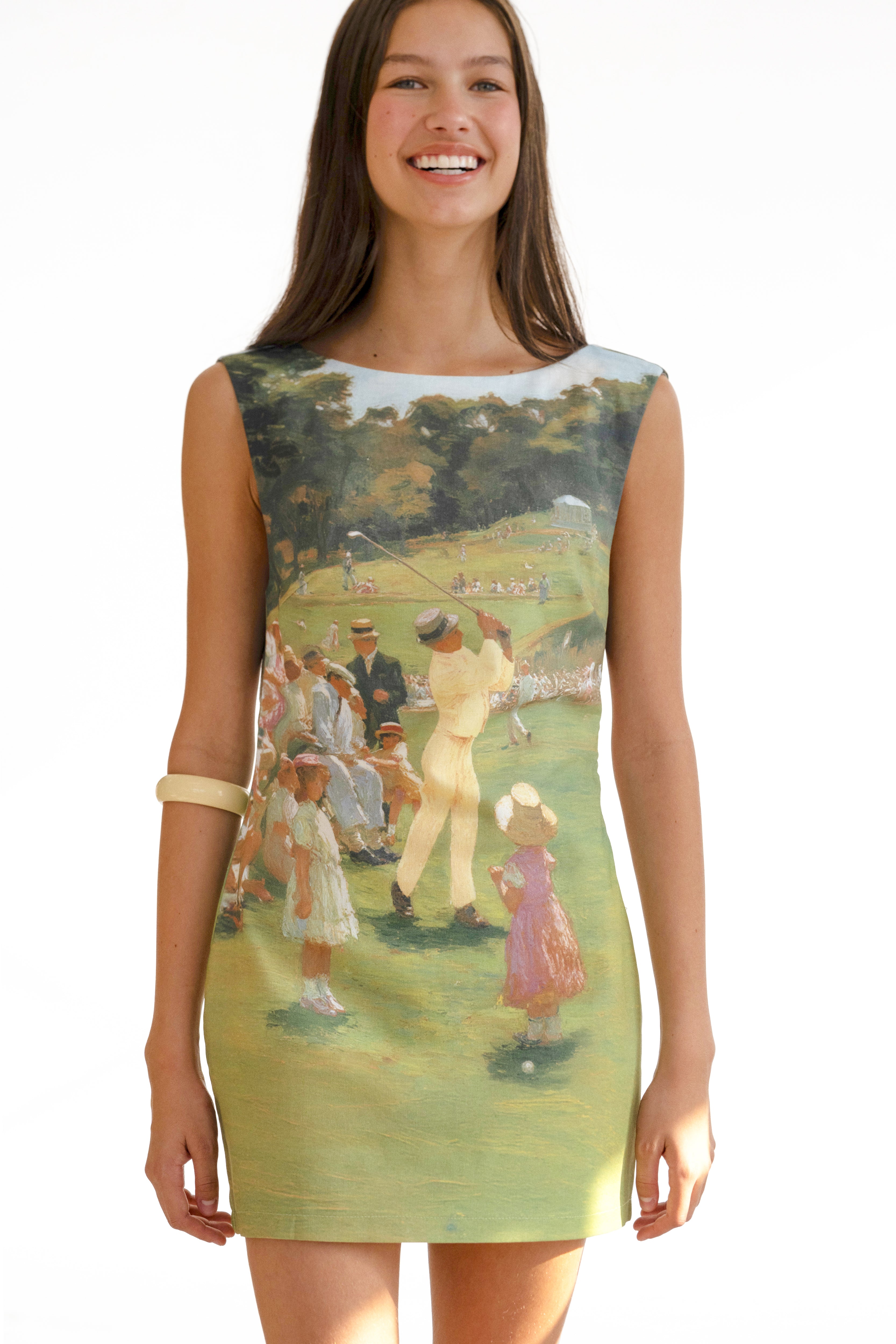 Augusta Linen Mini — Sunday Greens