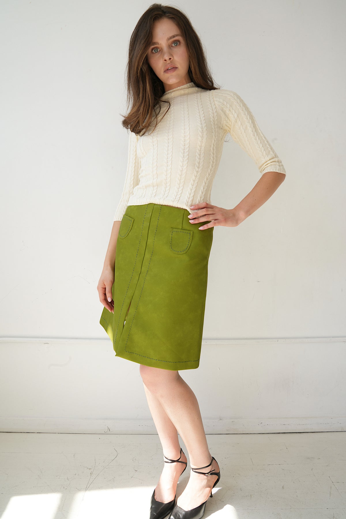 Mollie Pleather Skirt