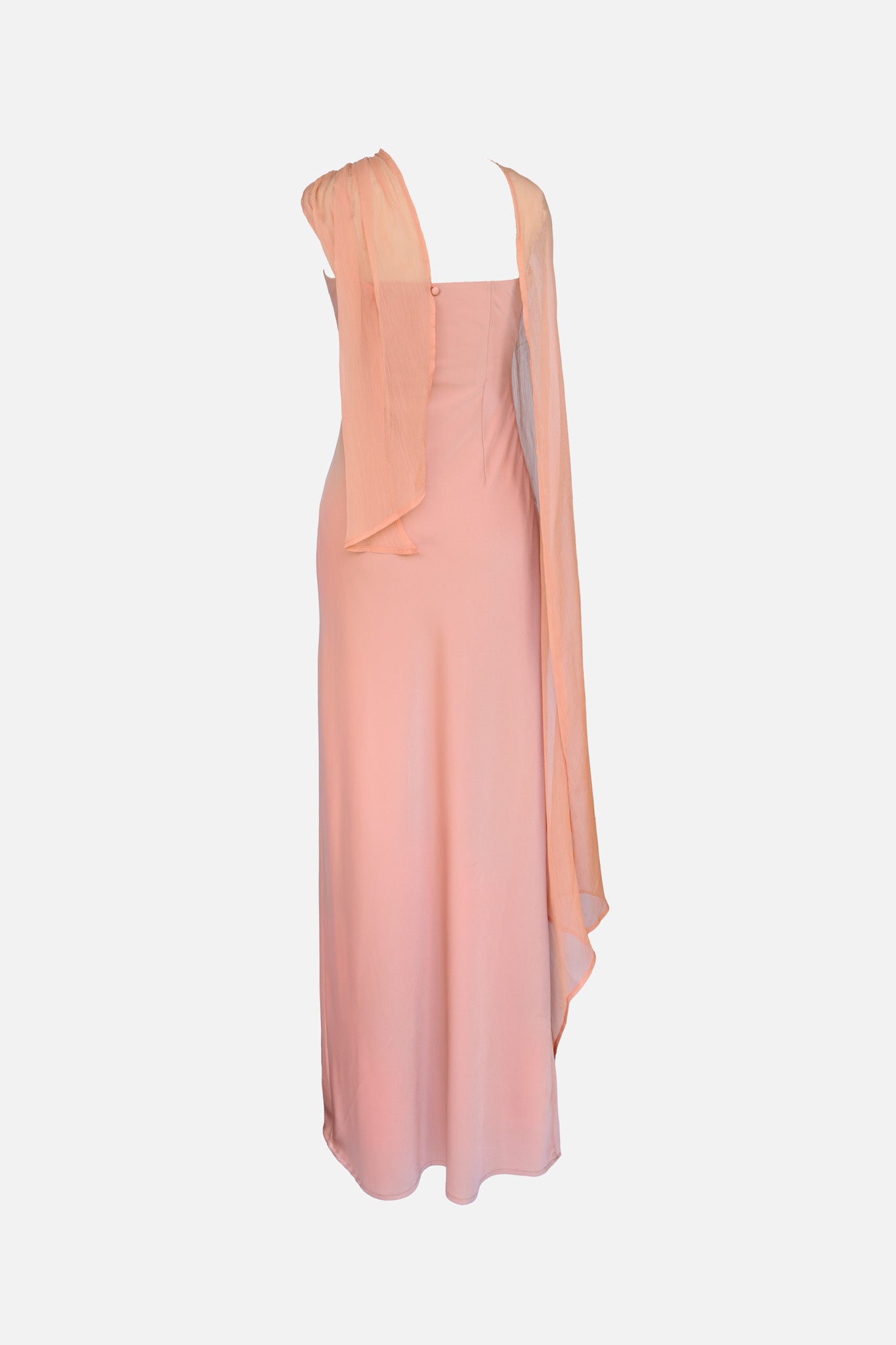 Vitoria Cape Dress — Peach