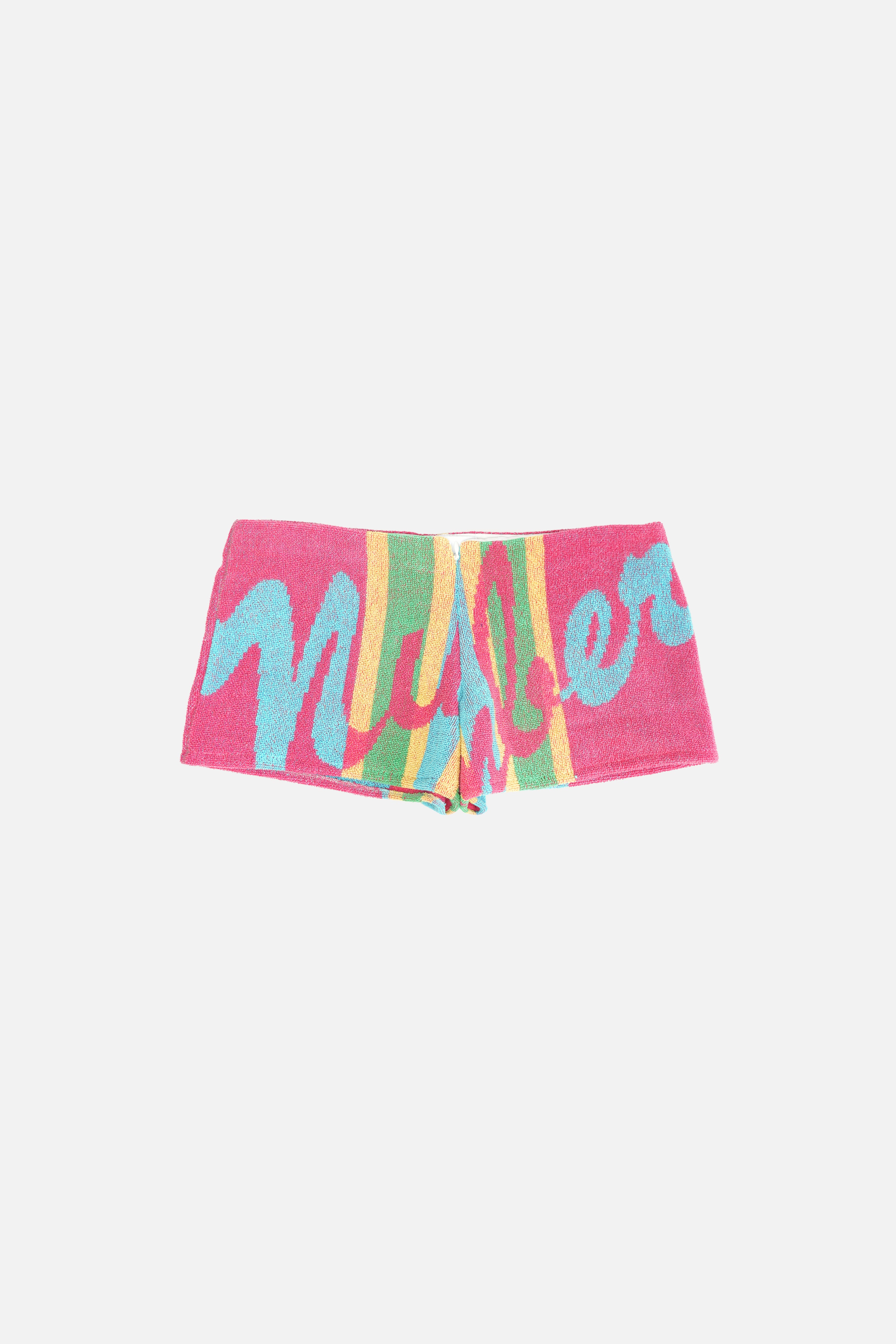 Towel Upcycled Mini Shorts — Winner's Circle