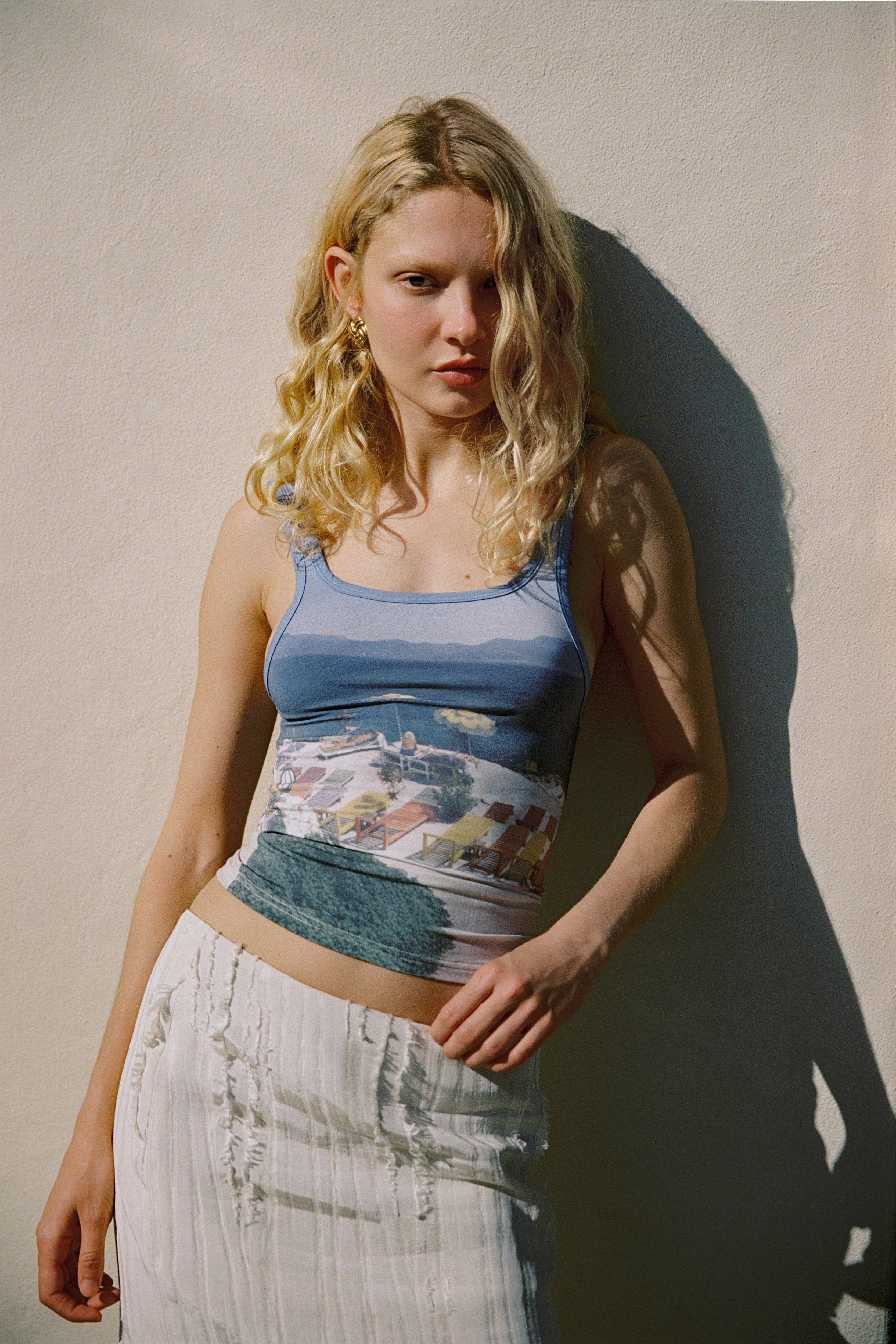 Fara Tank in Mediterranean seascape print, view 2