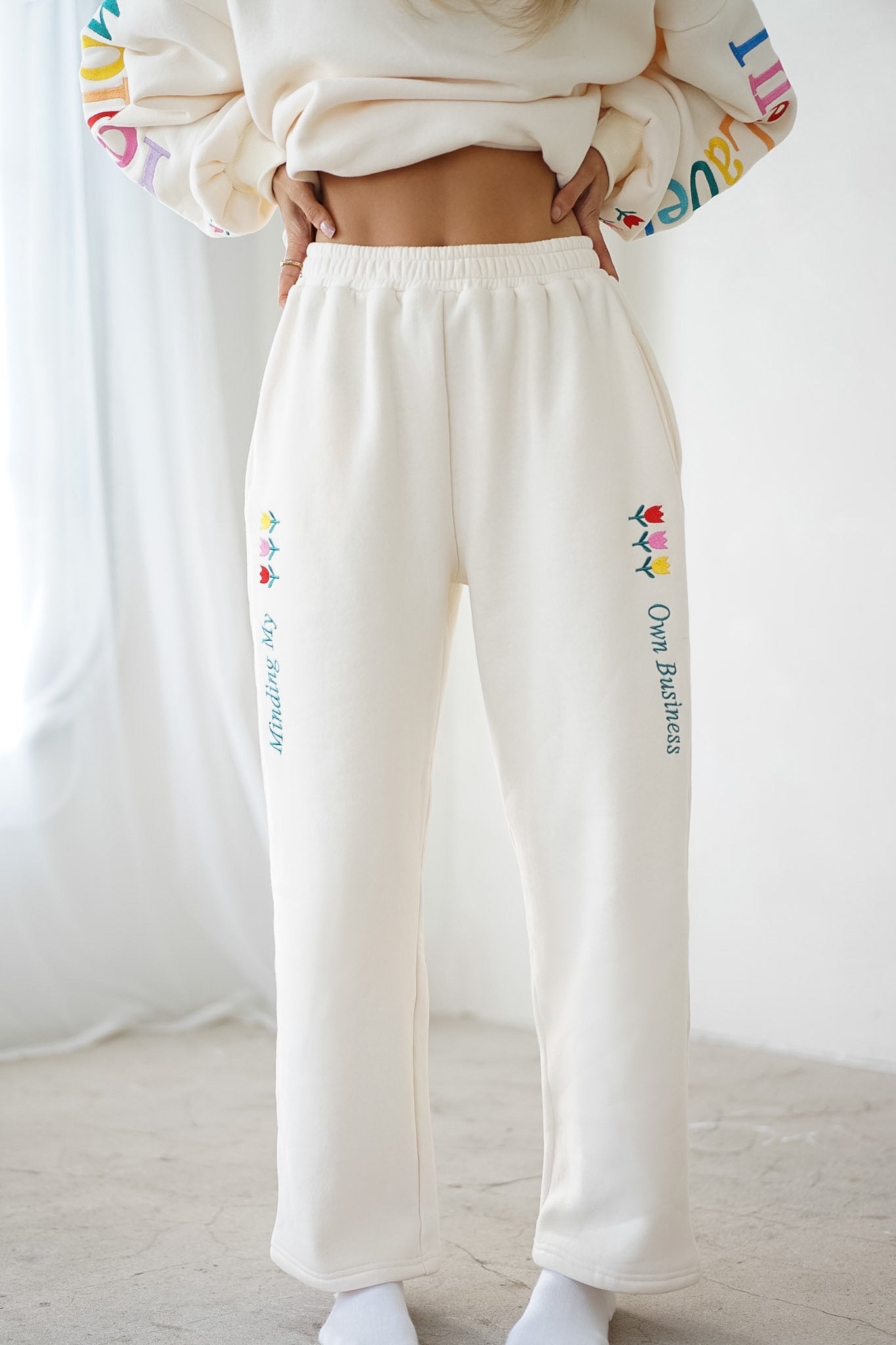 Harry Scuba Sweatpants — Offwhite – Yellow The Label