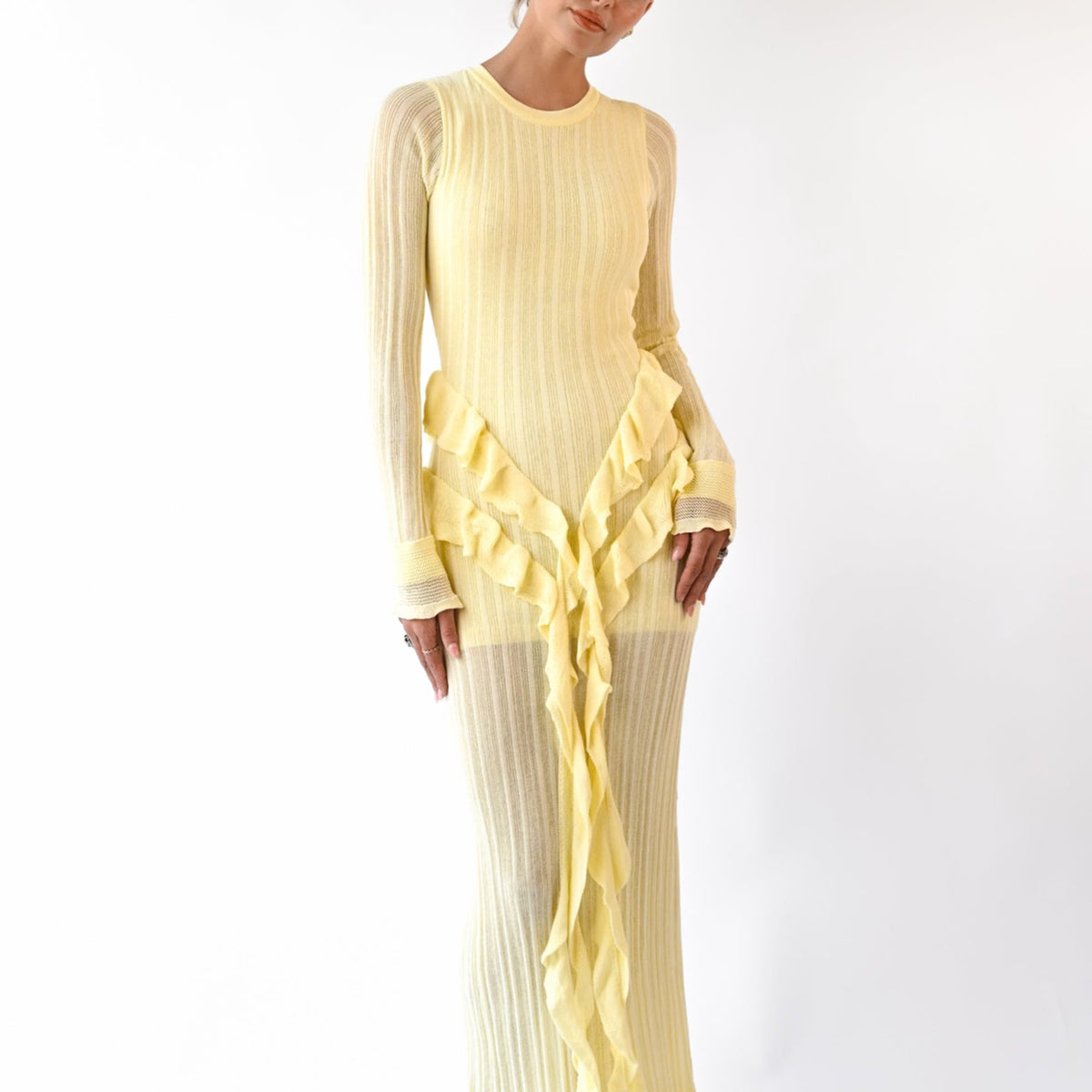 Yellow The Label — Presley Knit Dress — Butter M