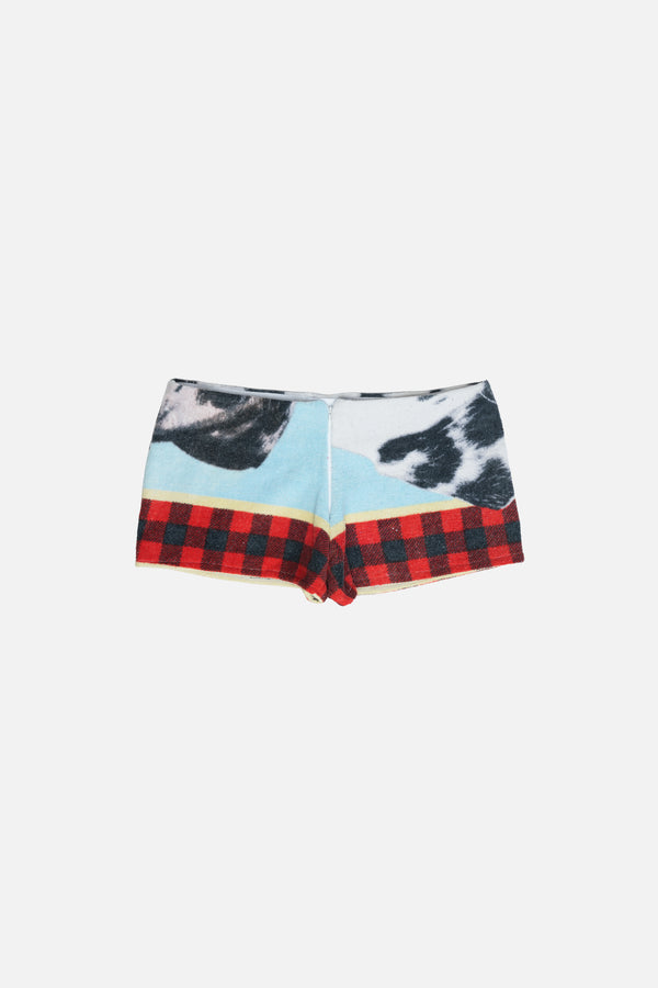 Towel Upcycled Mini Shorts — 101