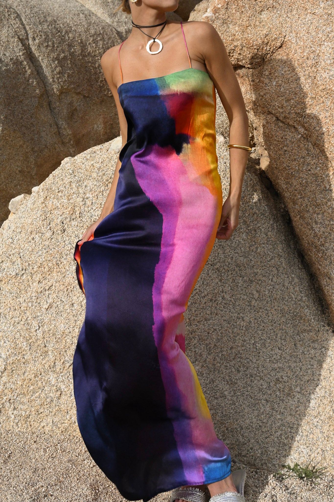 Cindy Maxi Shift Dress — Prism