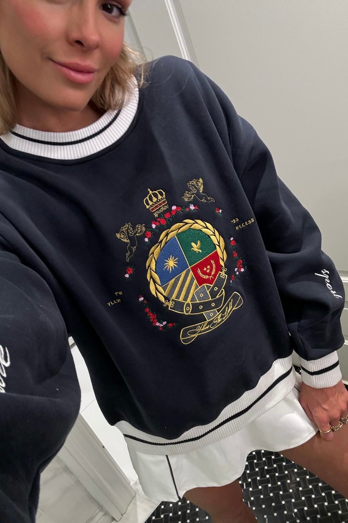 Herald Crest Sweatshirt — Navy