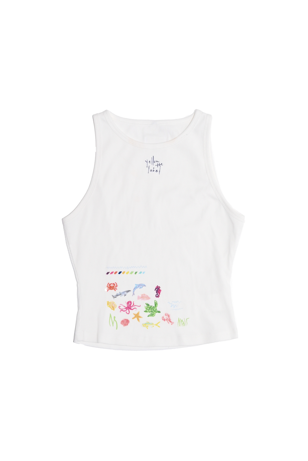 Yellow The Label Sea Scene Tank