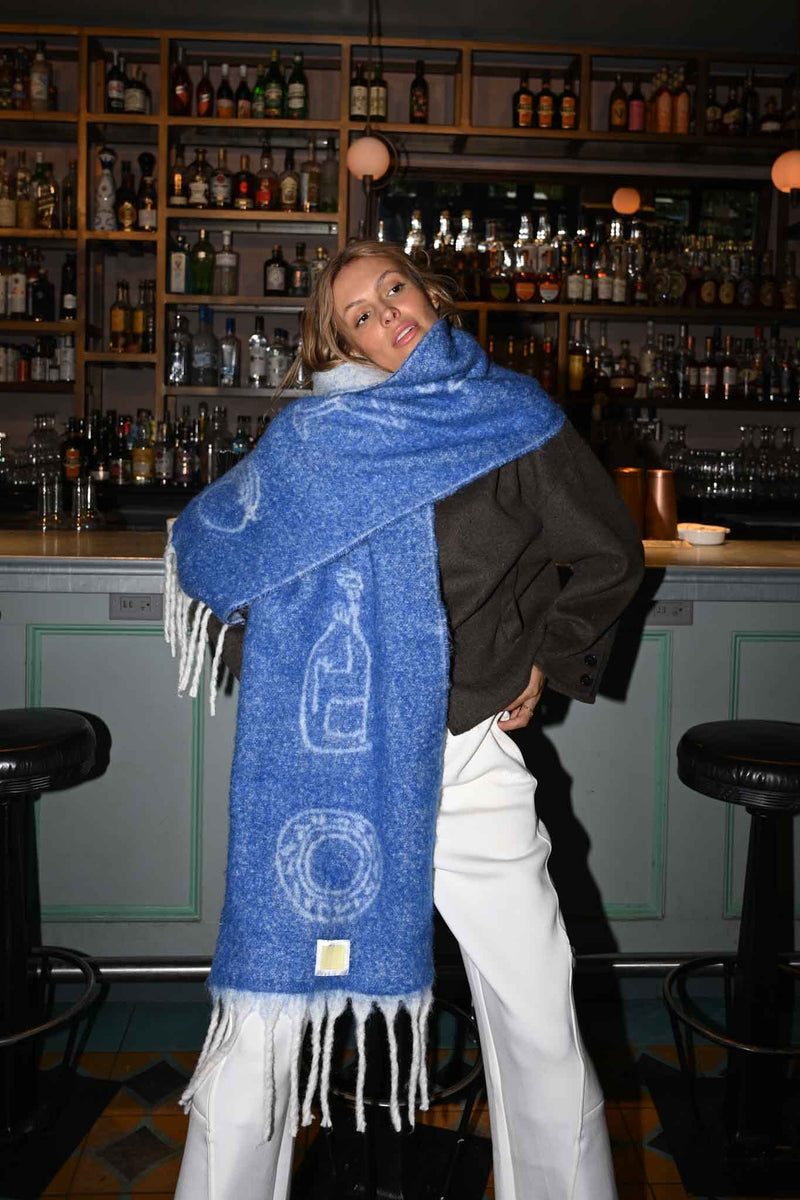 Meisje diner oversized deken sjaal