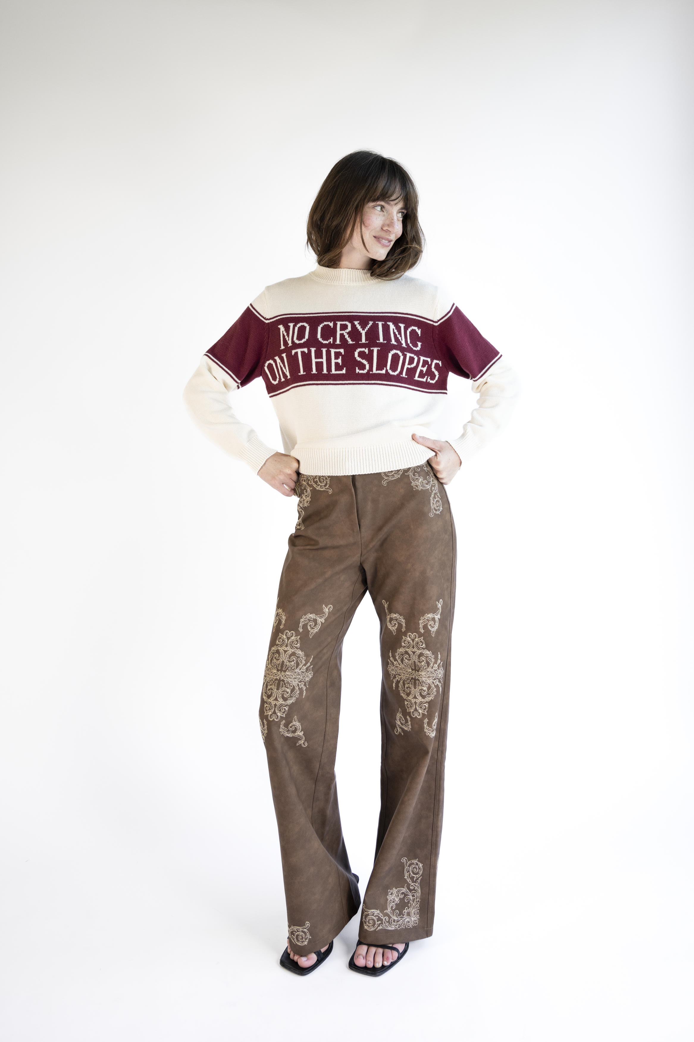 Seba Pants — Mahogany