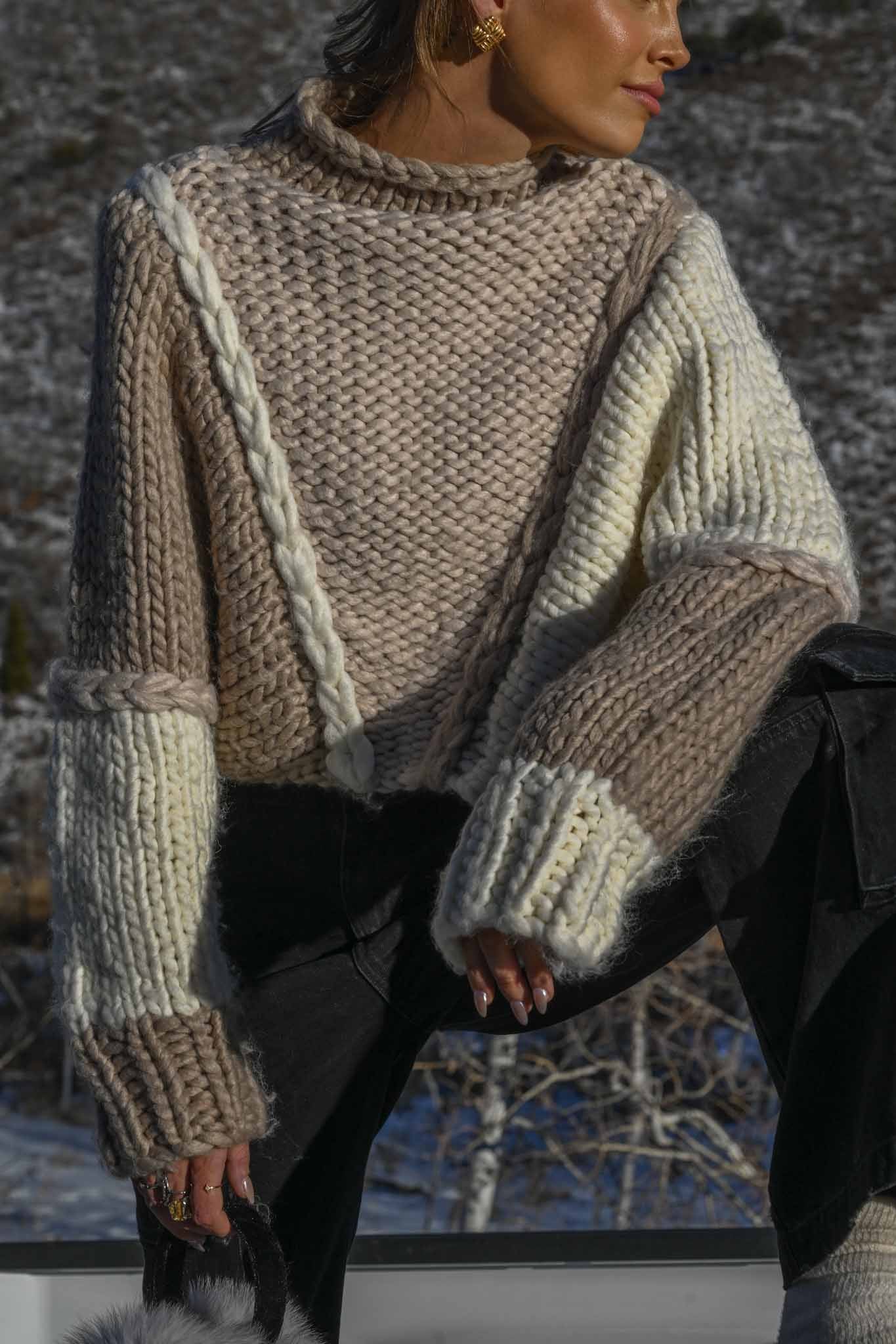 Jessa Chunky Sweater — Neutral