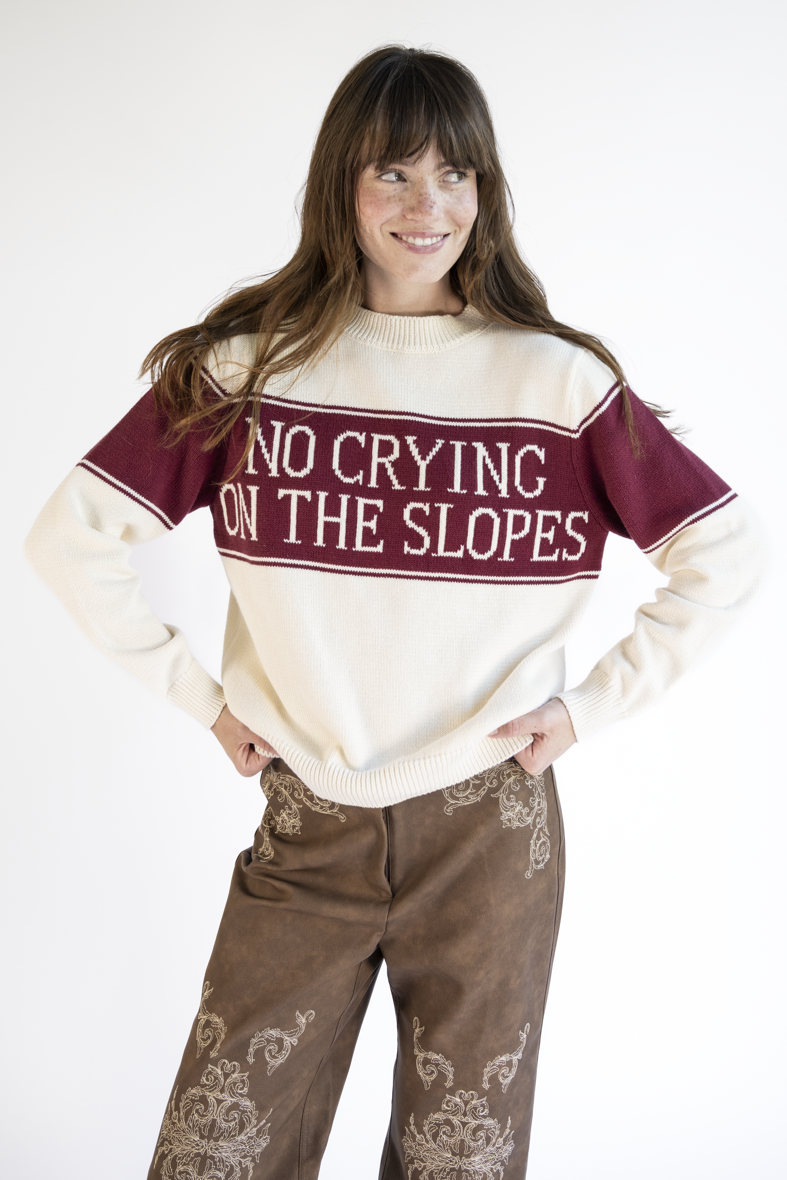 No Crying Slopes Knit