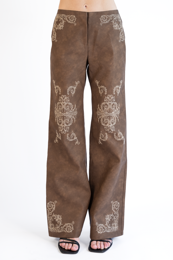 Seba Pants — Mahogany