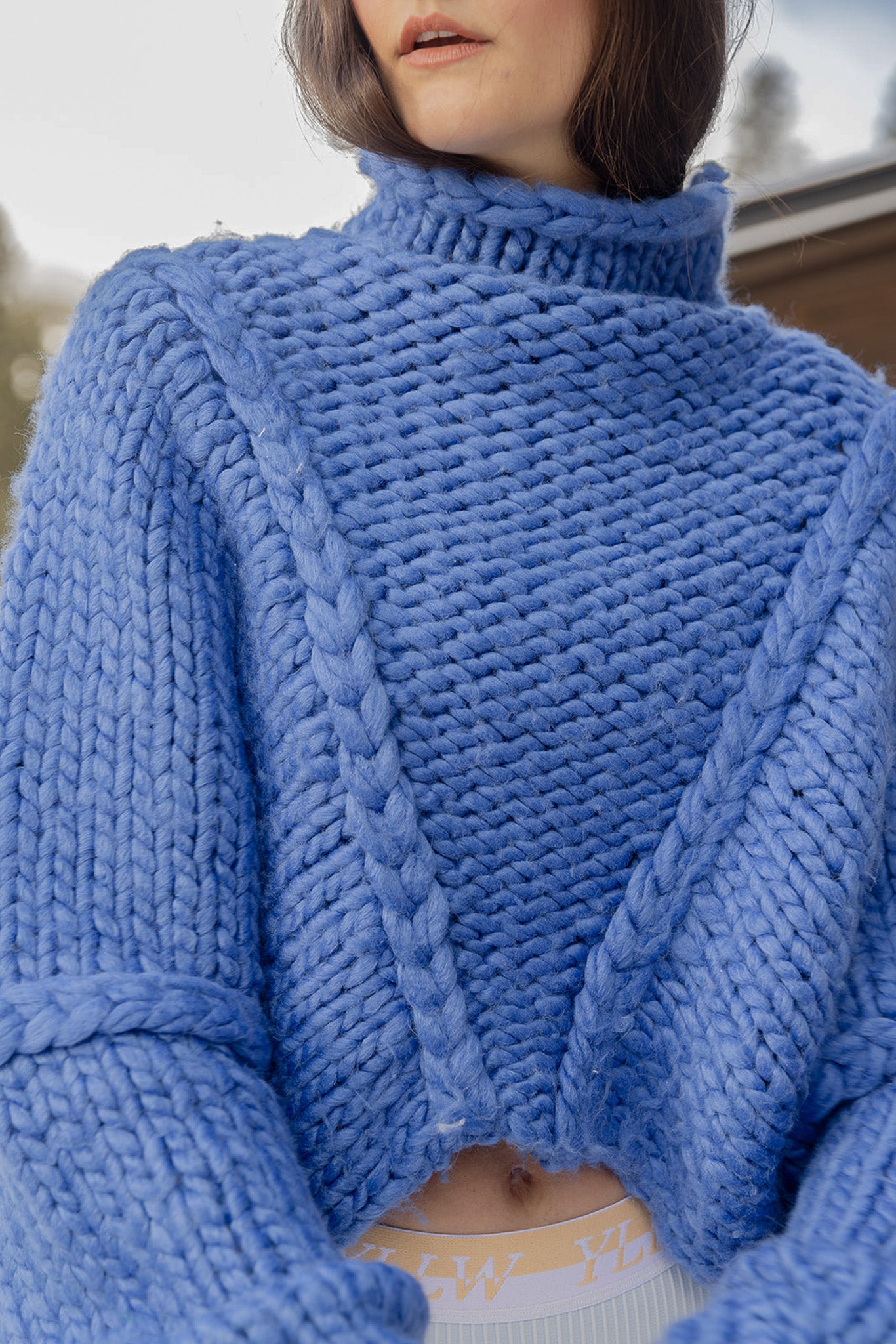 Jessa Chunky Sweater — Blue