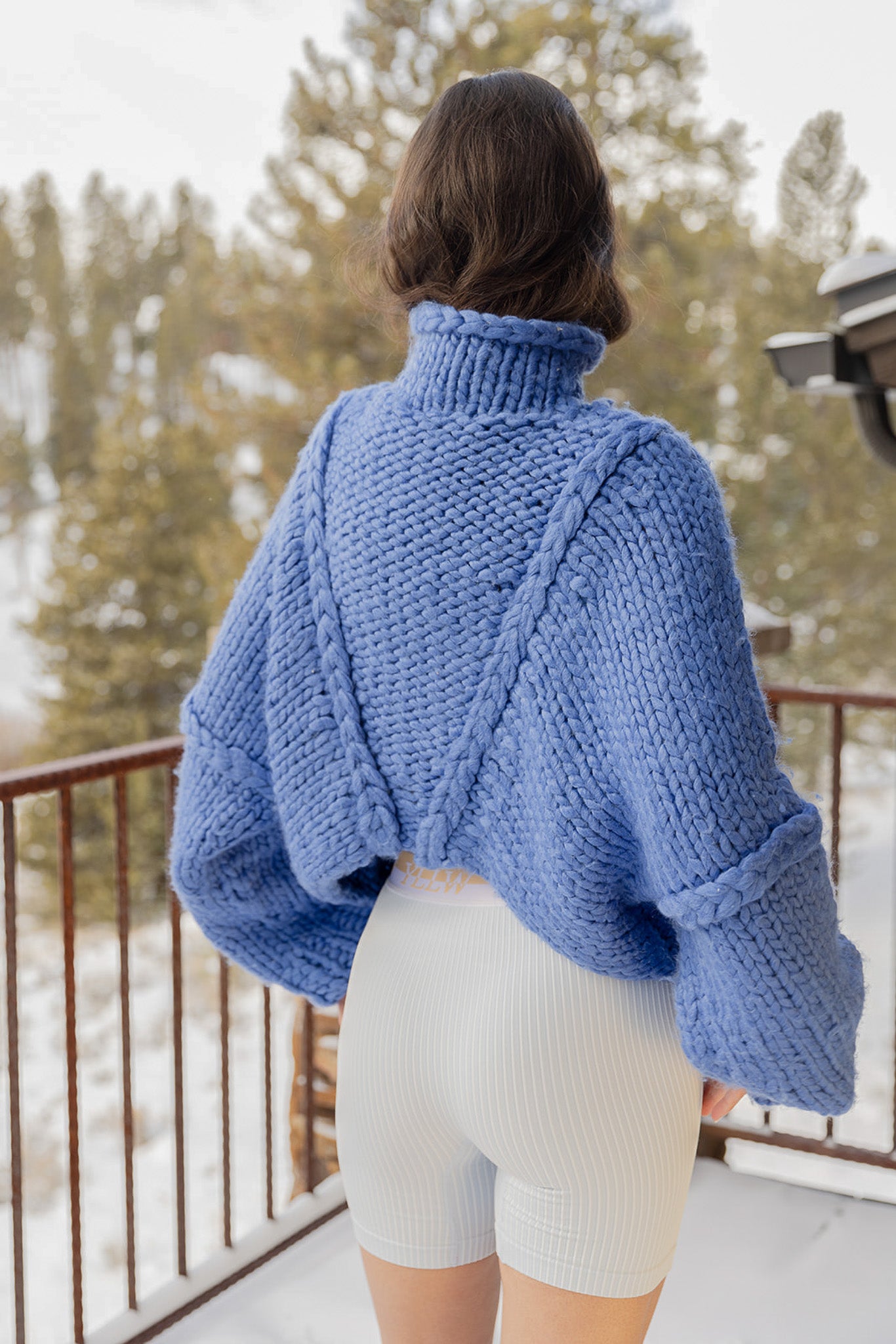 Jessa Chunky Sweater — Blue