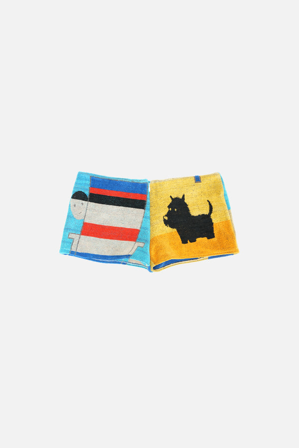 Towel Upcycled Mini Shorts — Beach Service