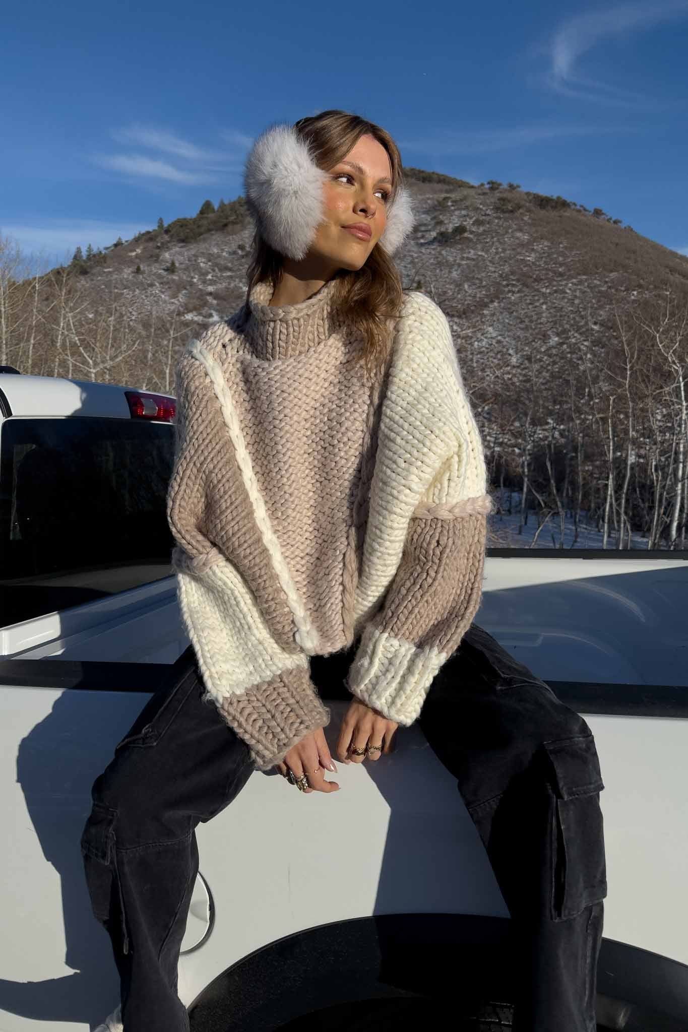 Jessa Chunky Sweater — Neutral