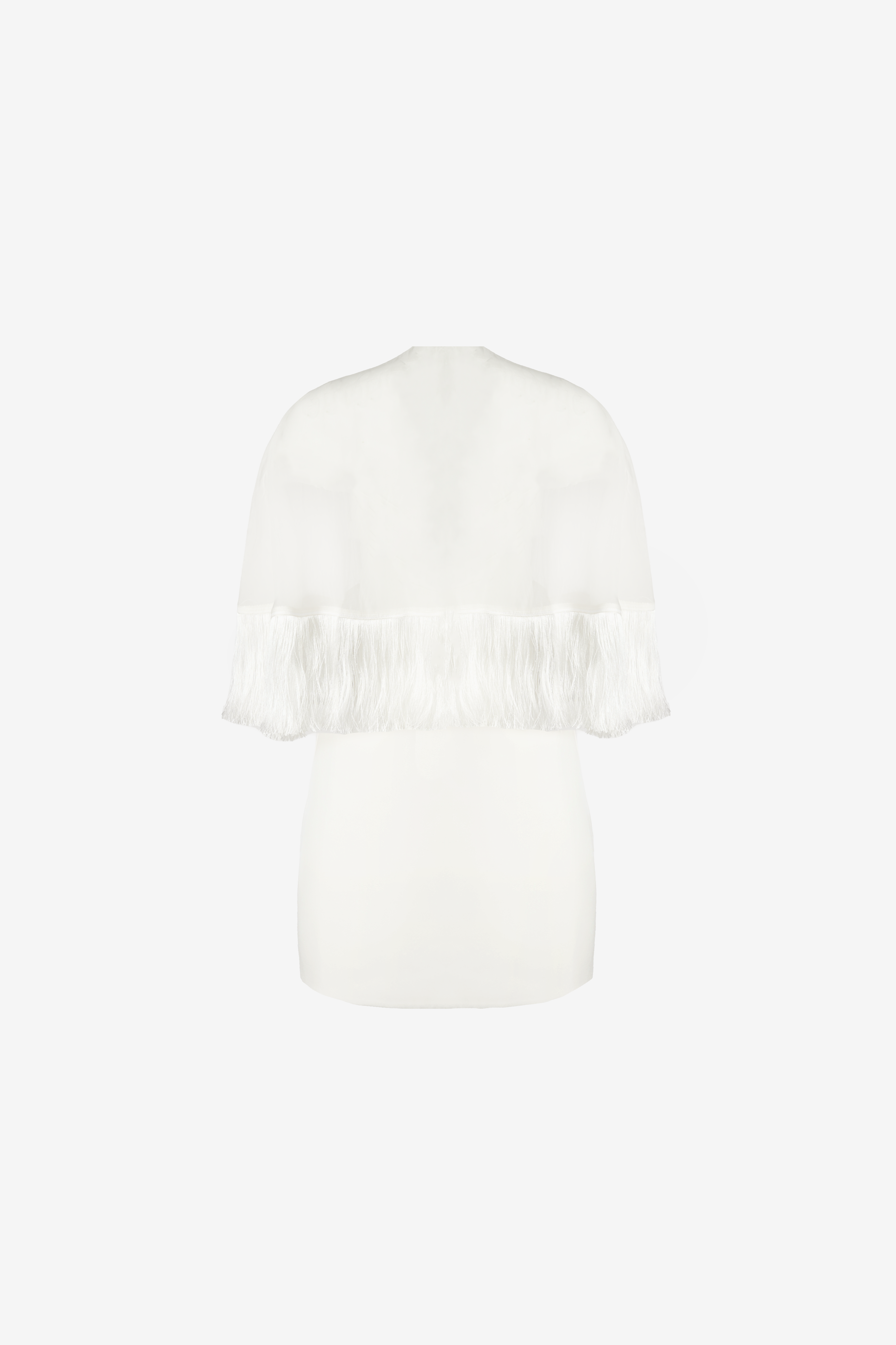 Callan Cape Dress — White