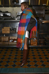 Leah Oversized Blanket Scarf — Colorful