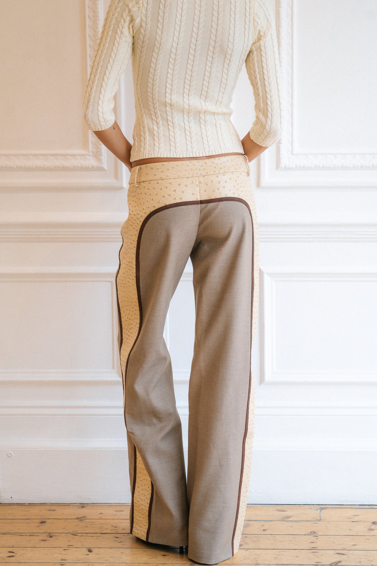 Bobbie Ostrich Trousers