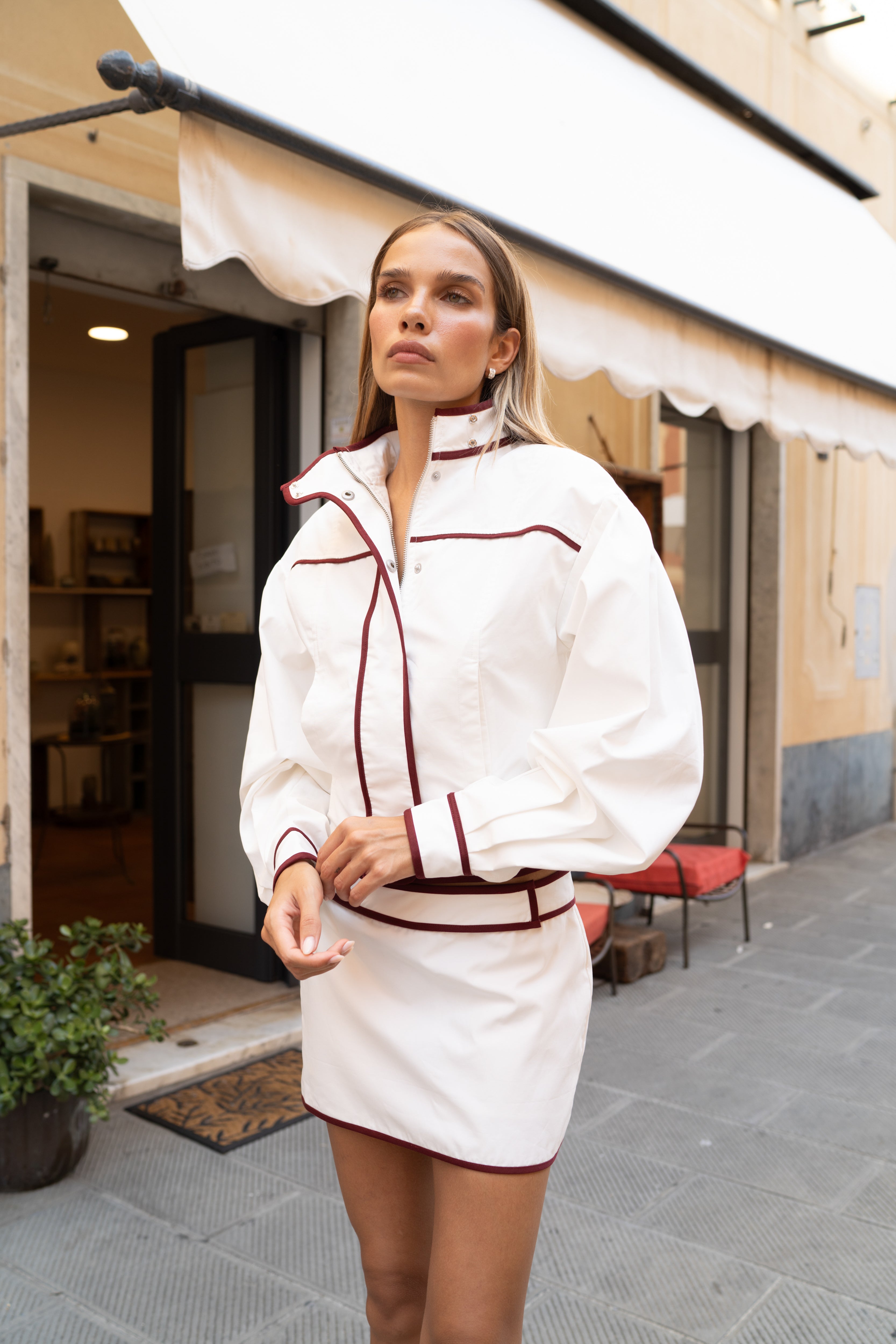 Ossie Cotton Skort — White