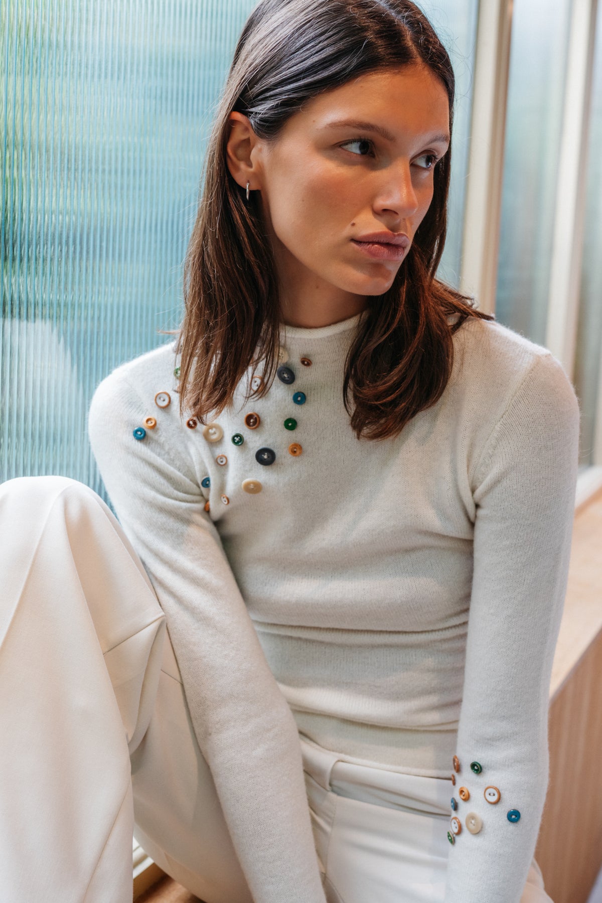 Vivienne Button Knit