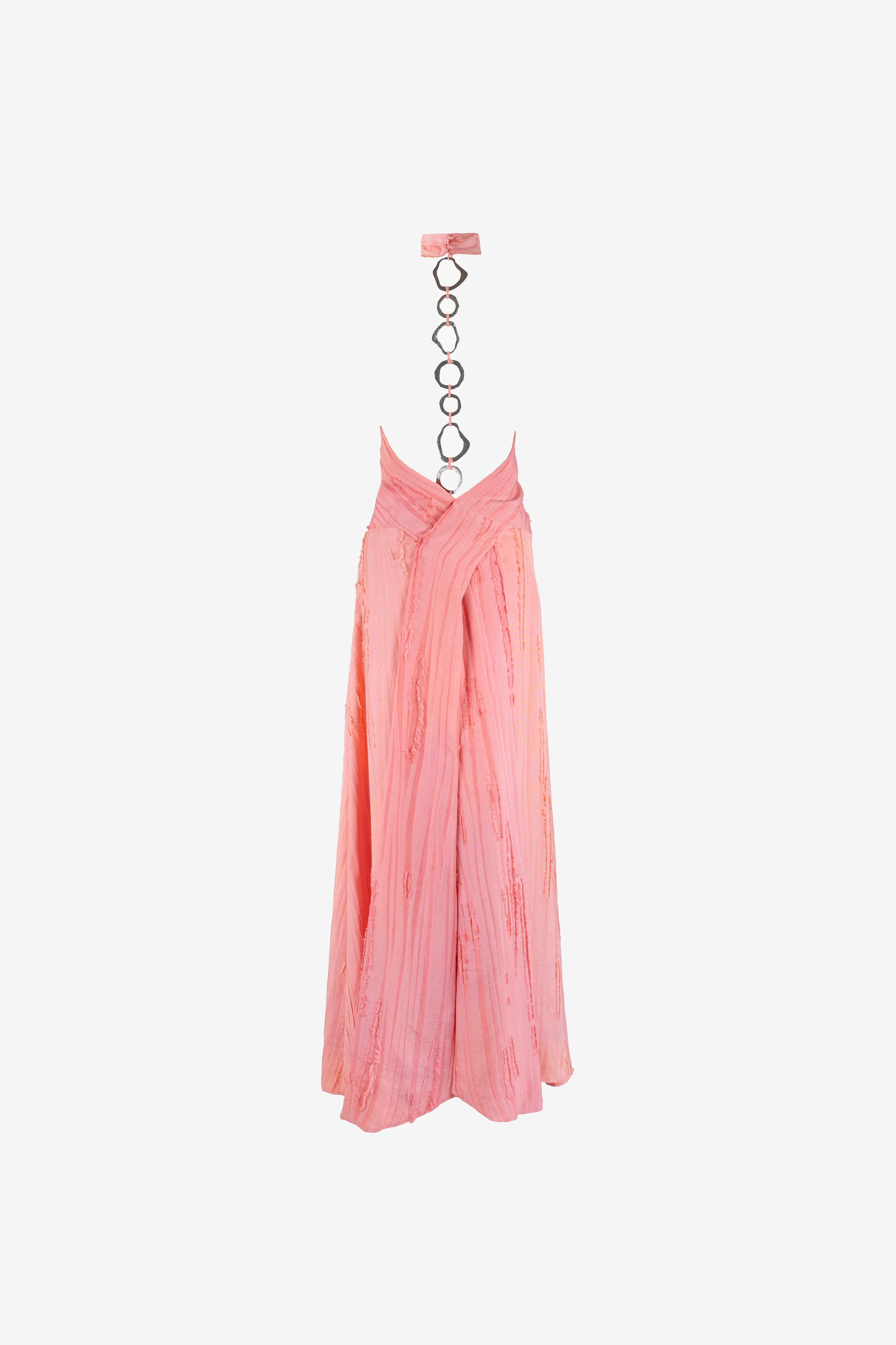Palmetto Textured Dress — Pink