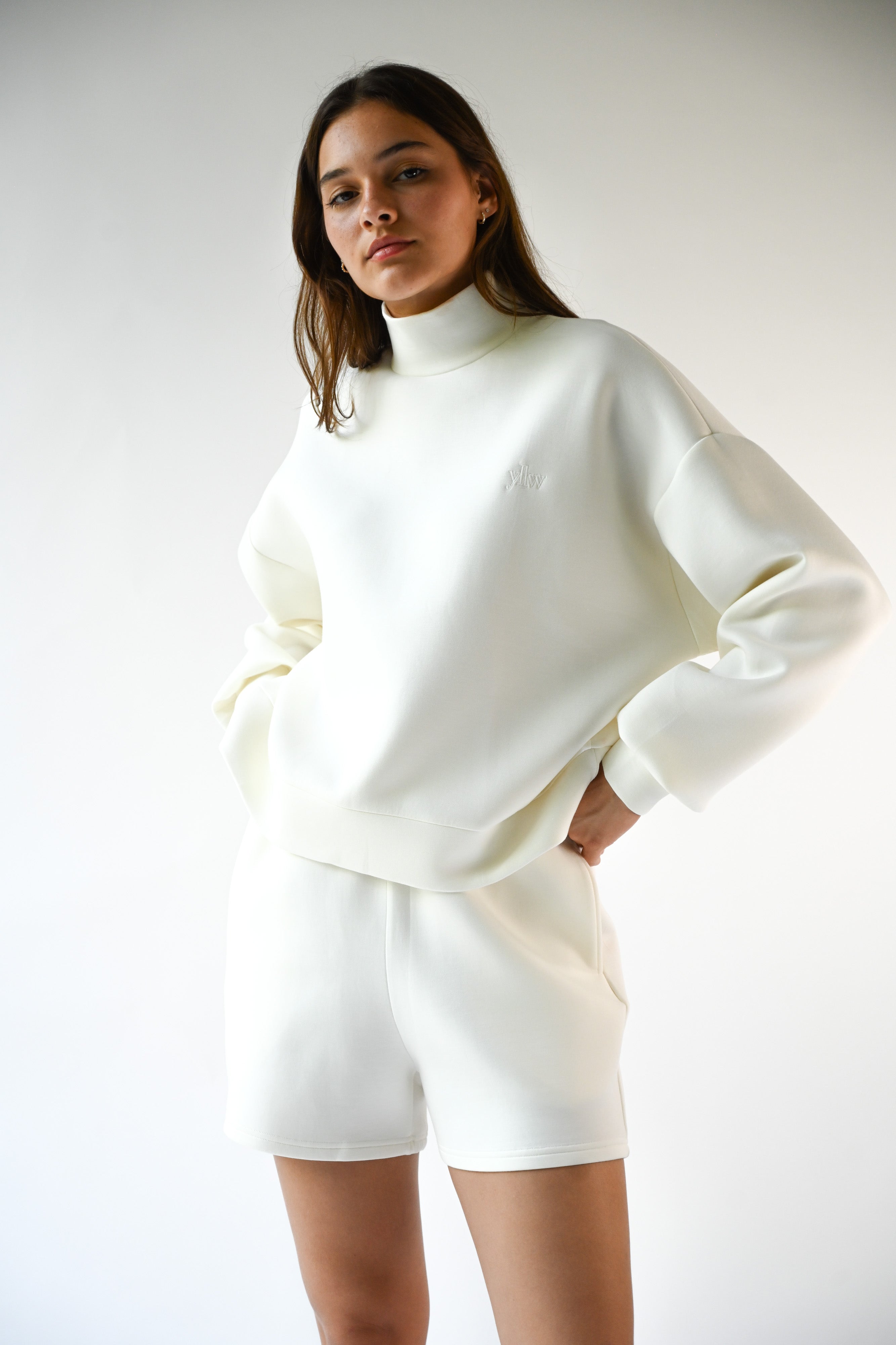 Maya Scuba Pullover — Offwhite