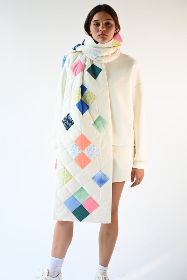Emaline Quilted Scarf —  Patches