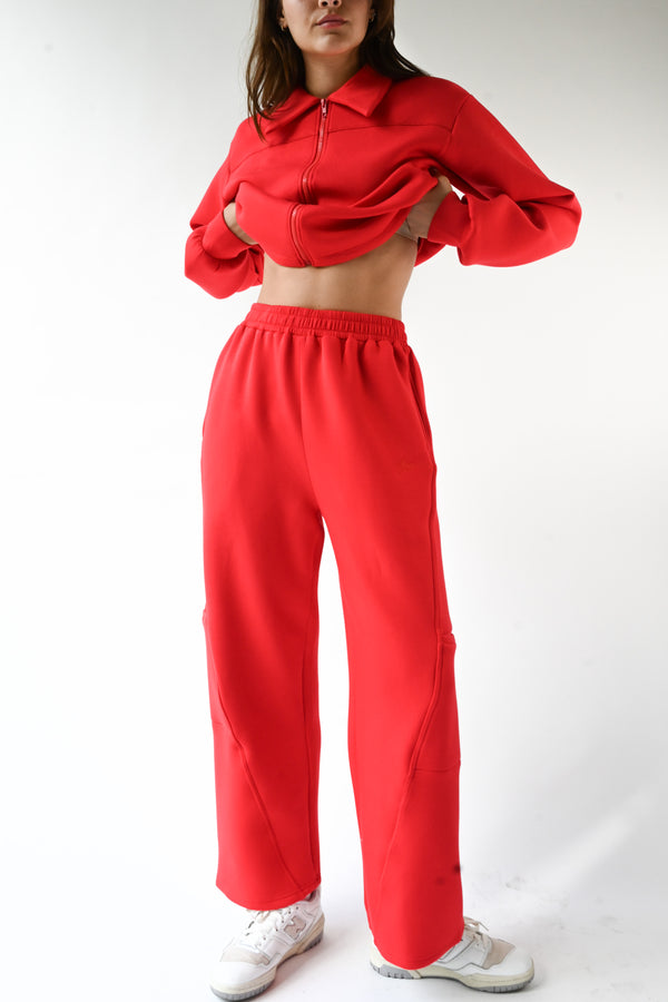 Harry Knit Neoprene Pants — Ruby