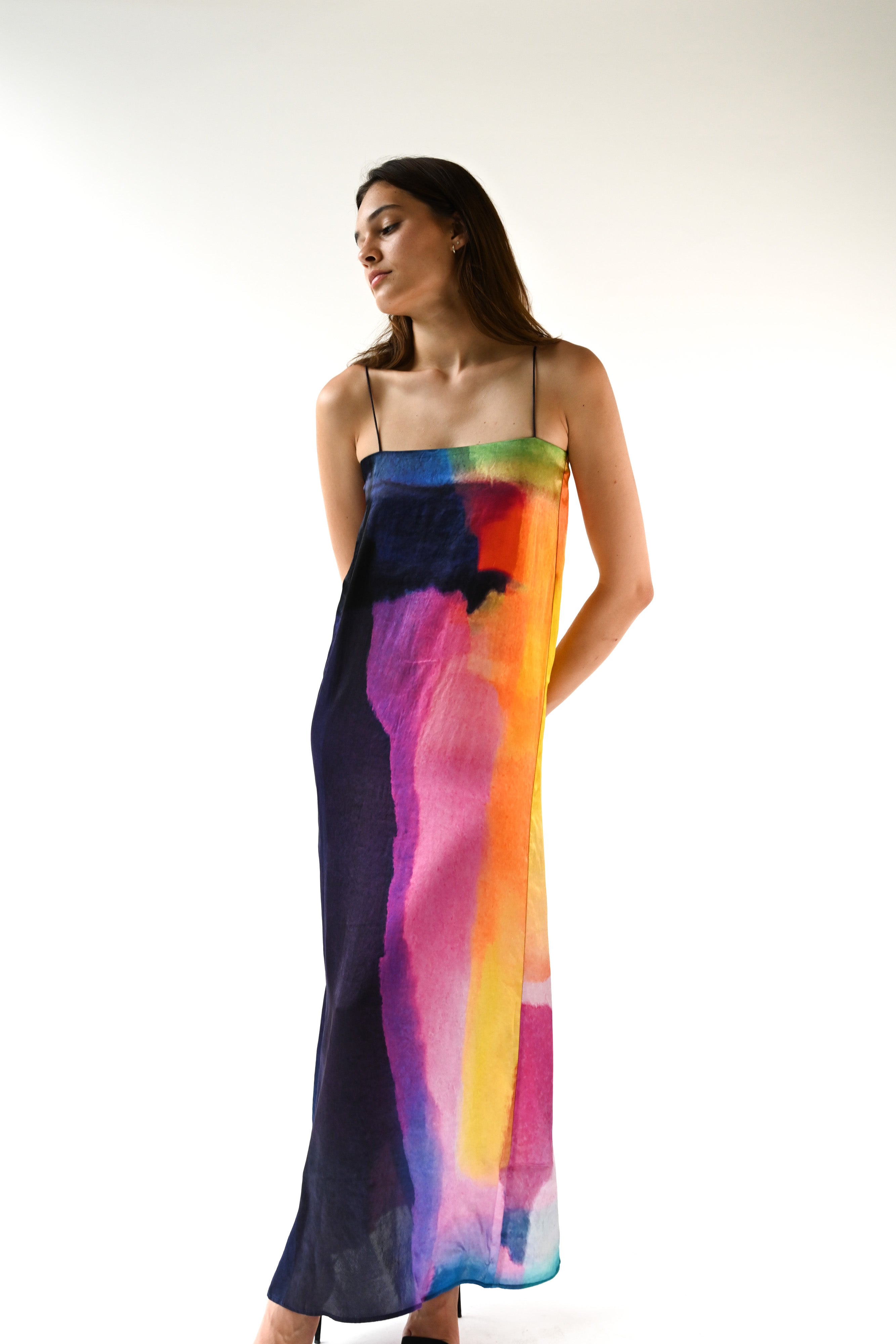 Cindy Maxi Shift Dress — Prism