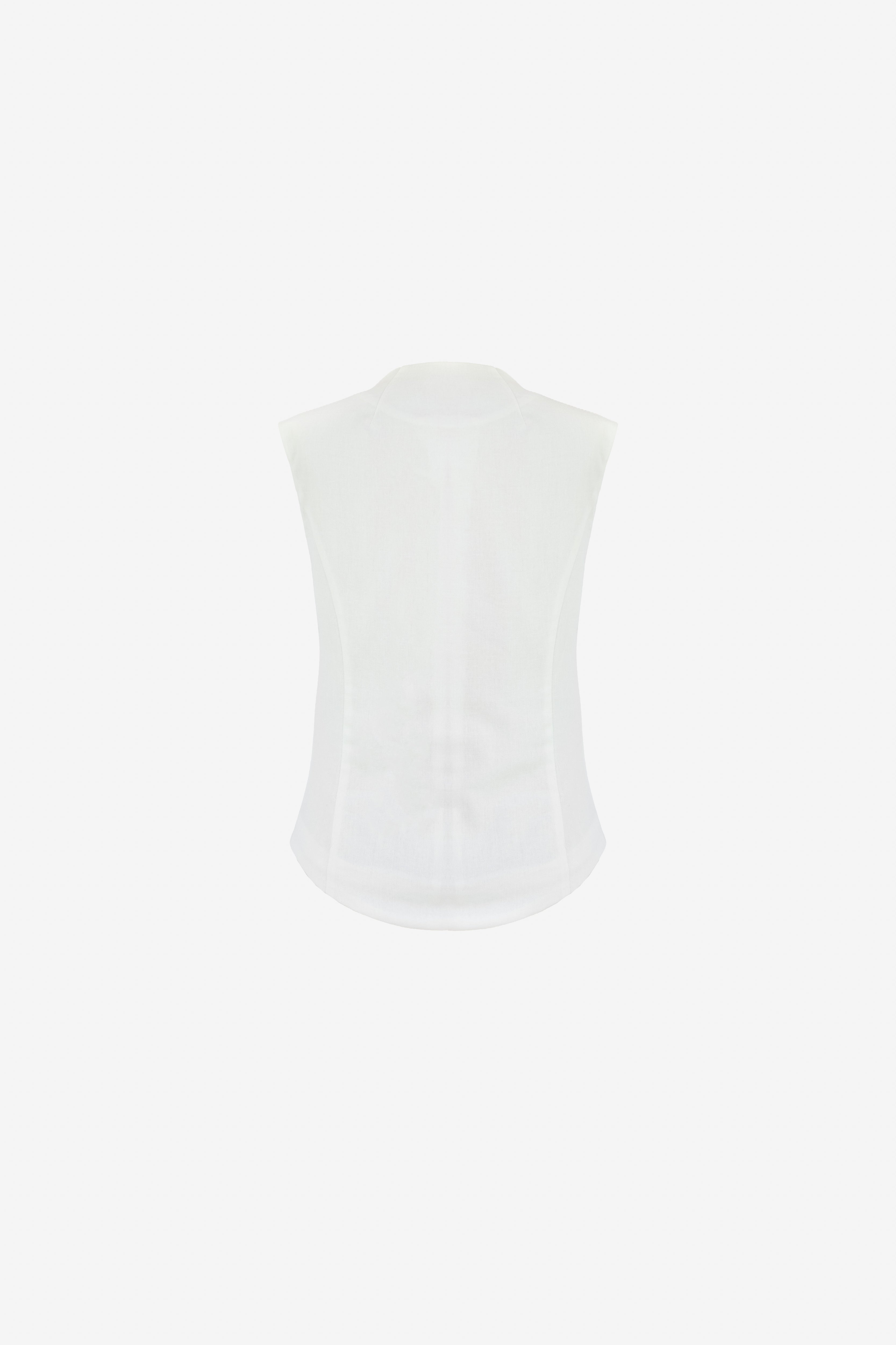 Quinn Linen Top, view 7