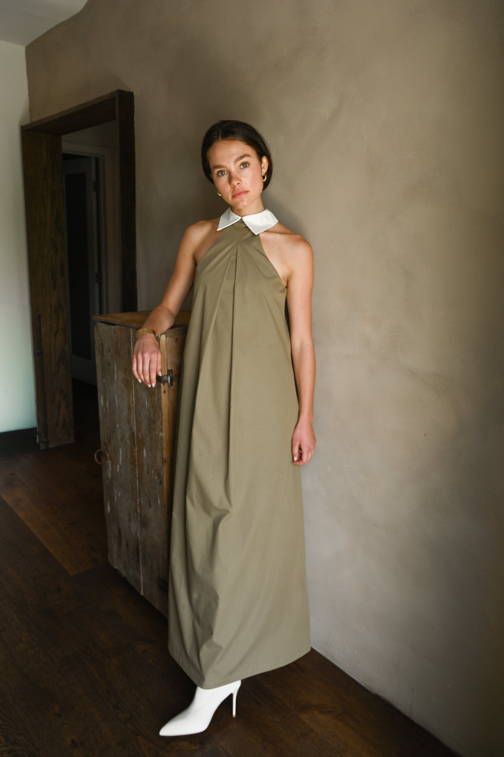slim fit dress slacks Velvet Women's Dolce Dress, Size Large, Brown main image 1