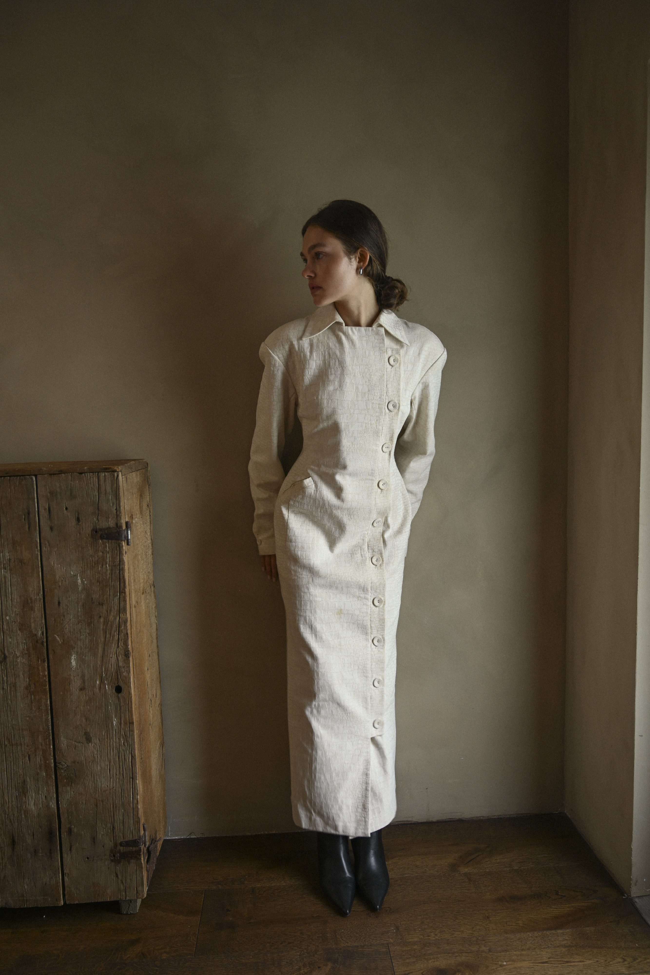 Blythe Trench Dress — Snakeskin