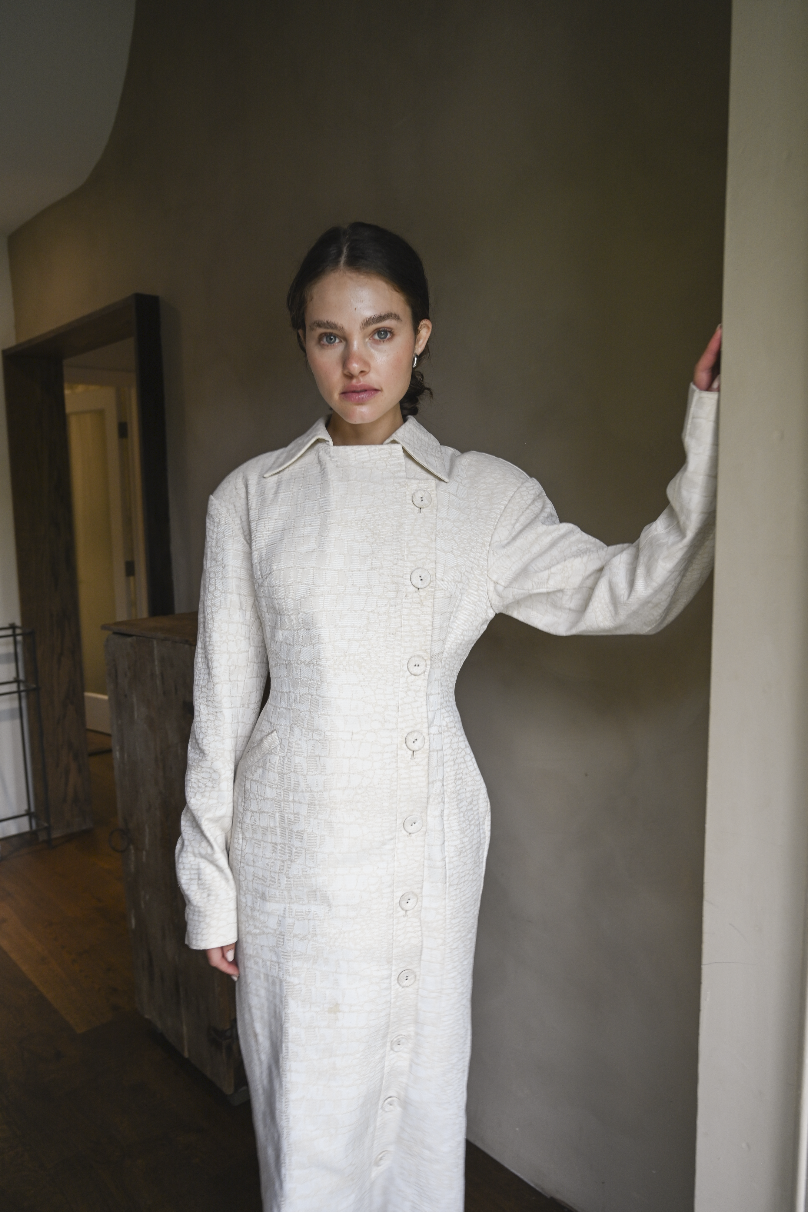 Blythe Trench Dress — Snakeskin