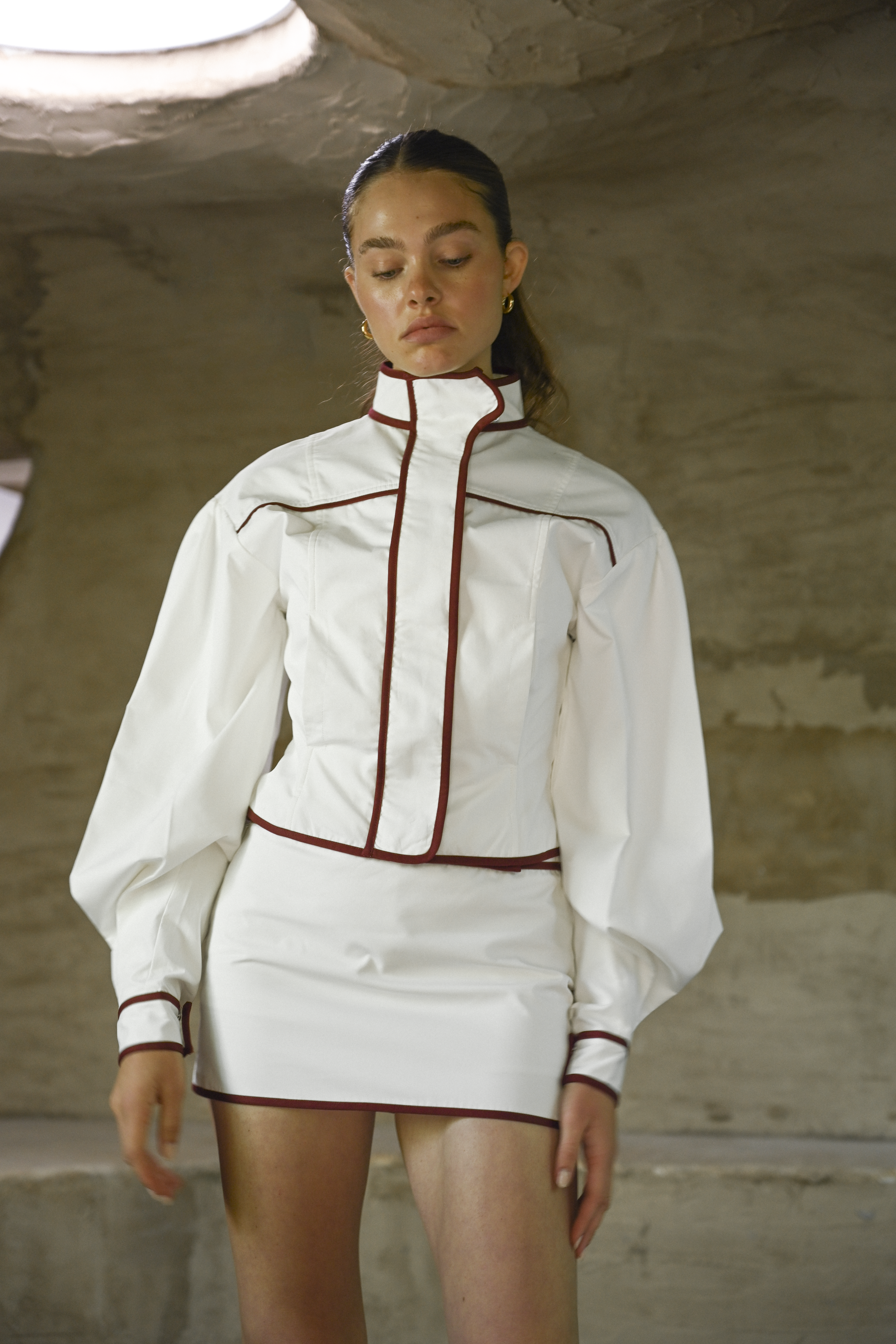 Mindy Cotton Jacket — Offwhite