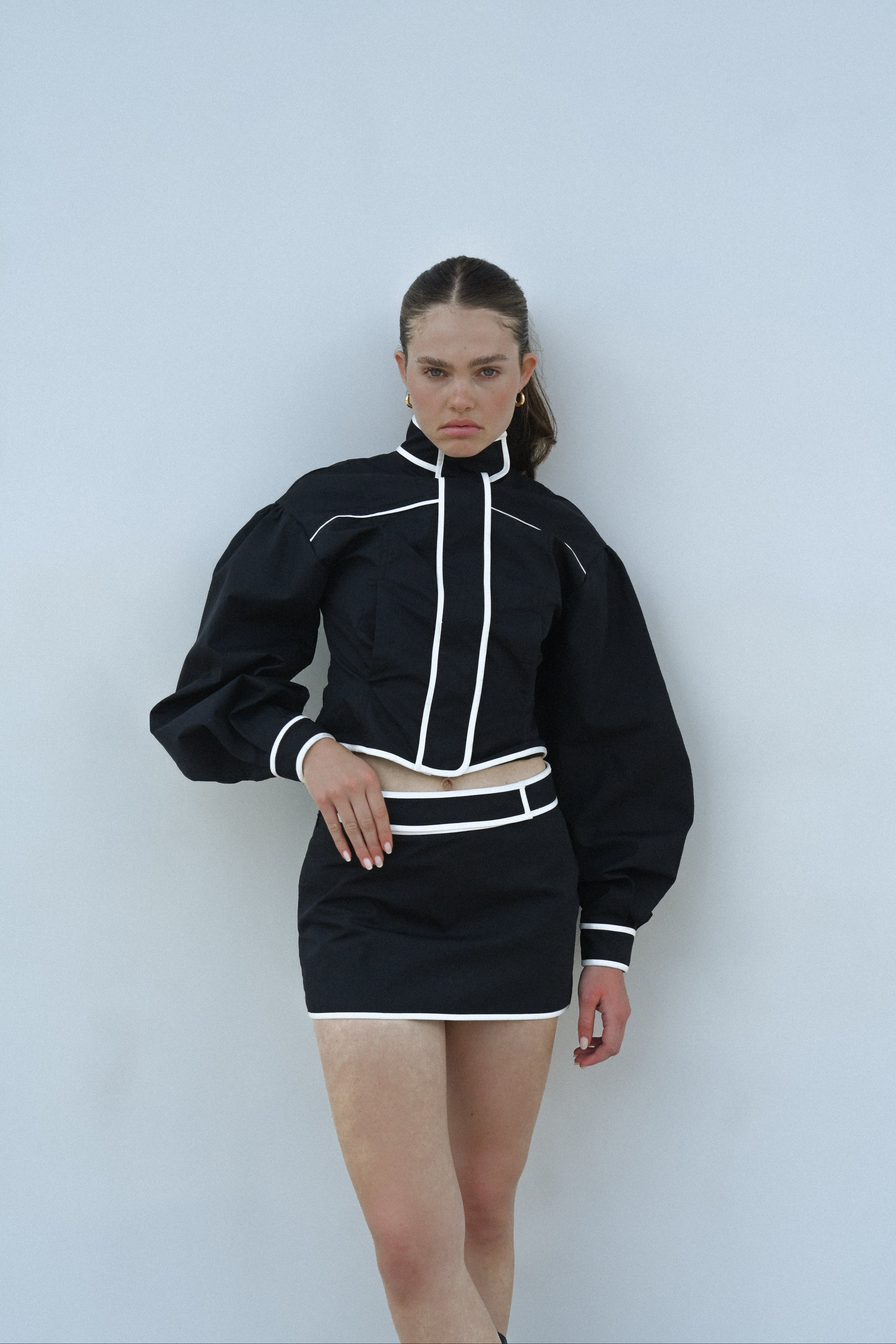 Mindy Cotton Jacket — Black