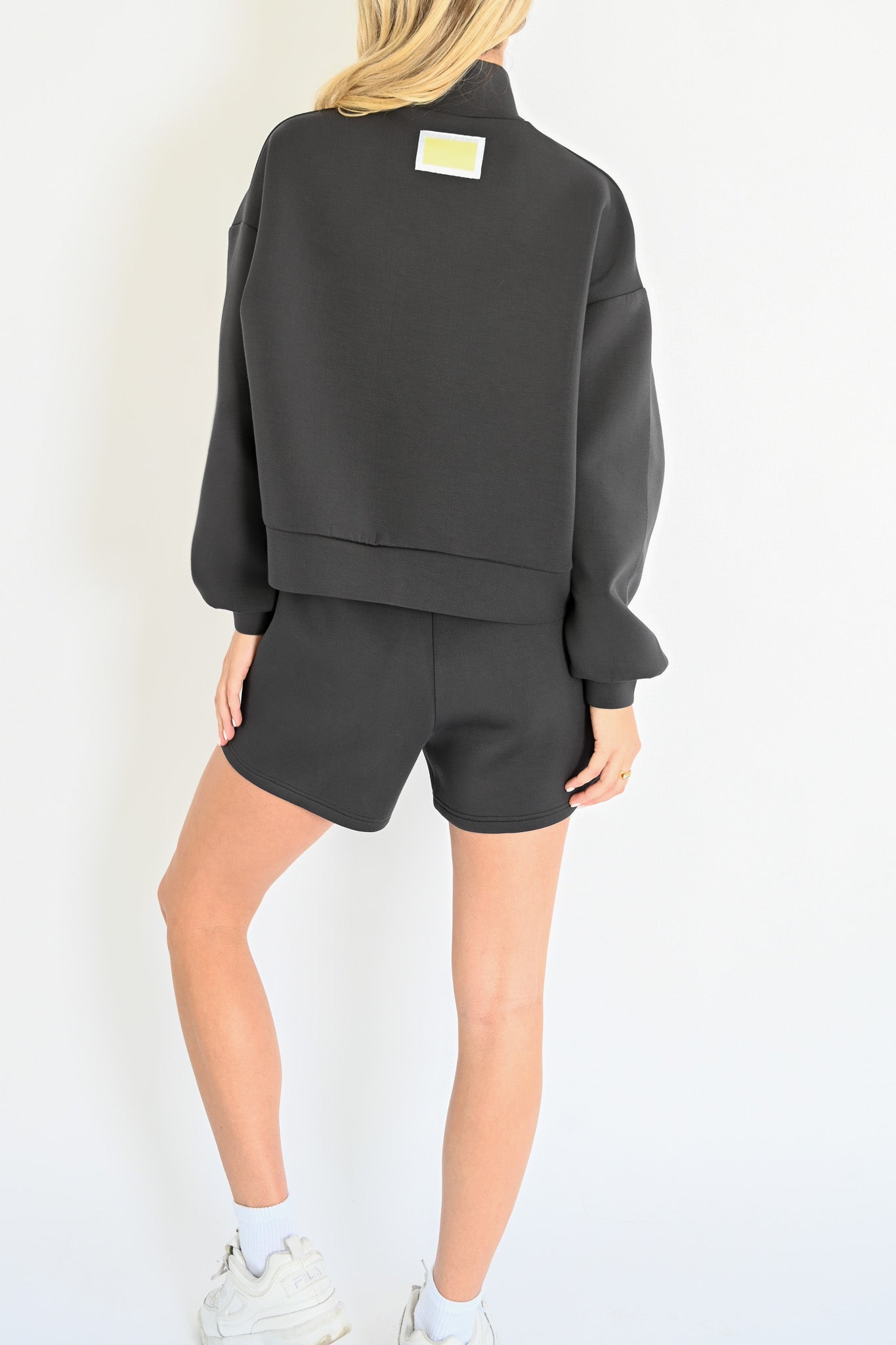 Maya Scuba Pullover — Charcoal