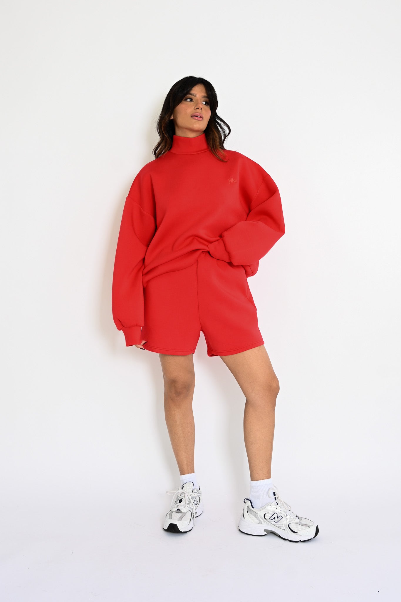 Maya Scuba Pullover — Ruby