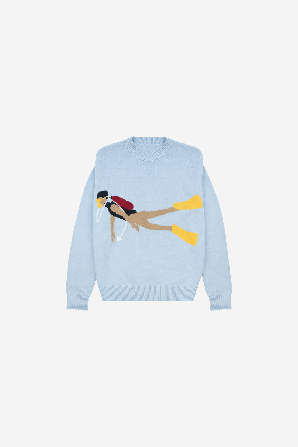 Yellow The Label Diver Cotton Knit Sweater