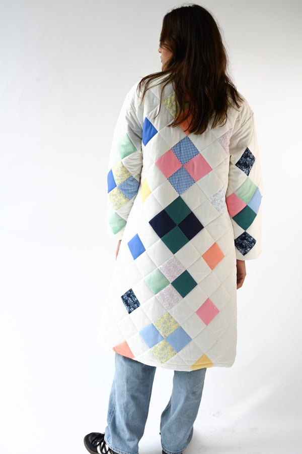 Vera Quilted Coat — Patches