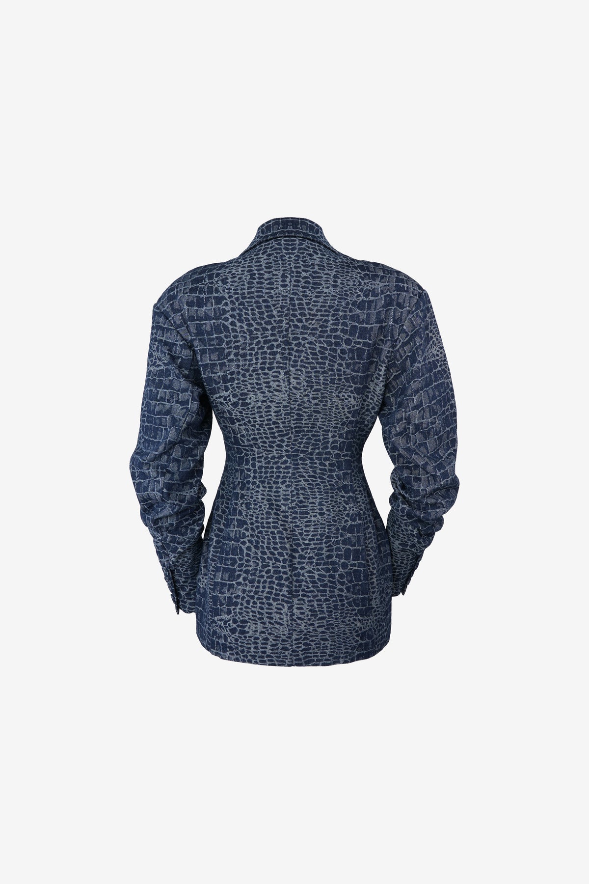 Monty Jacquard Jacket — Denim Croc