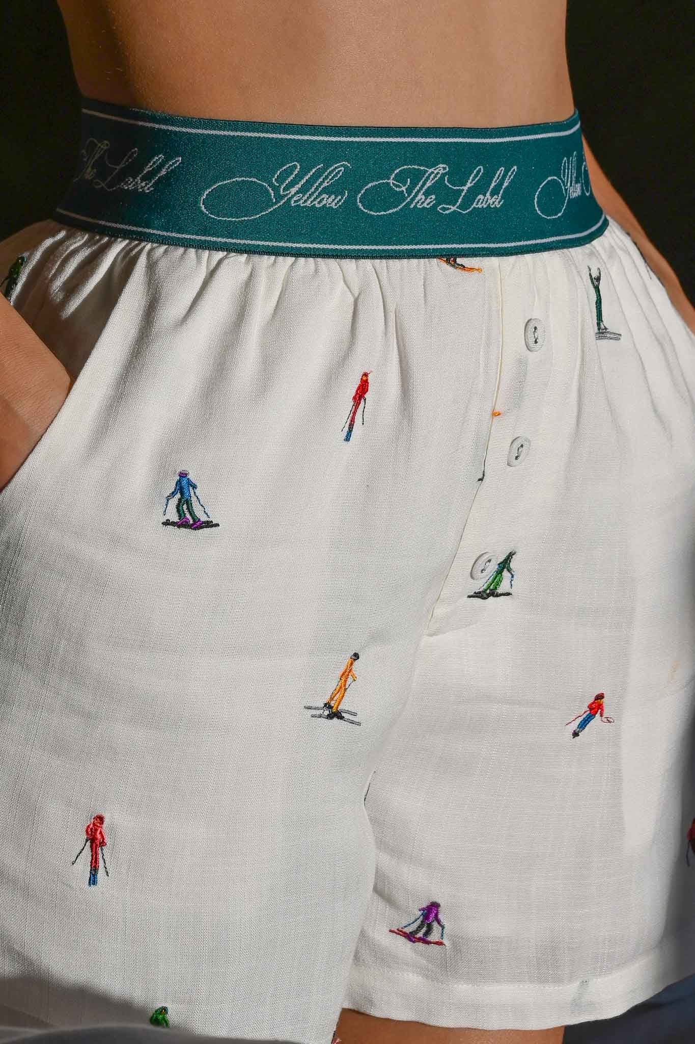 Ski People (Recycled Linen) Boxer Shorts